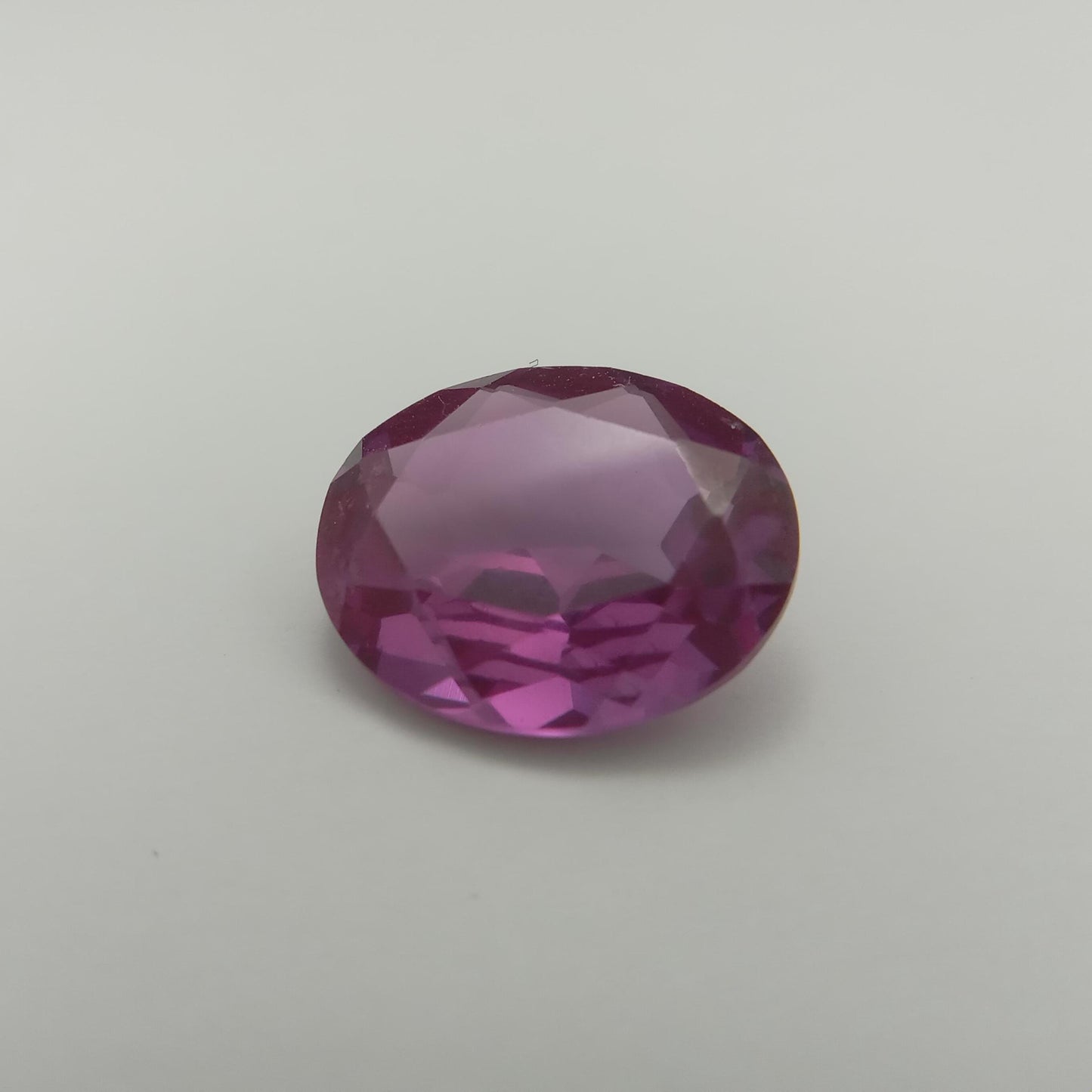 12x10mm Purple  Lab Sapphire Oval Cut 5 Carats, Faceted Loose 11.9x 10mm