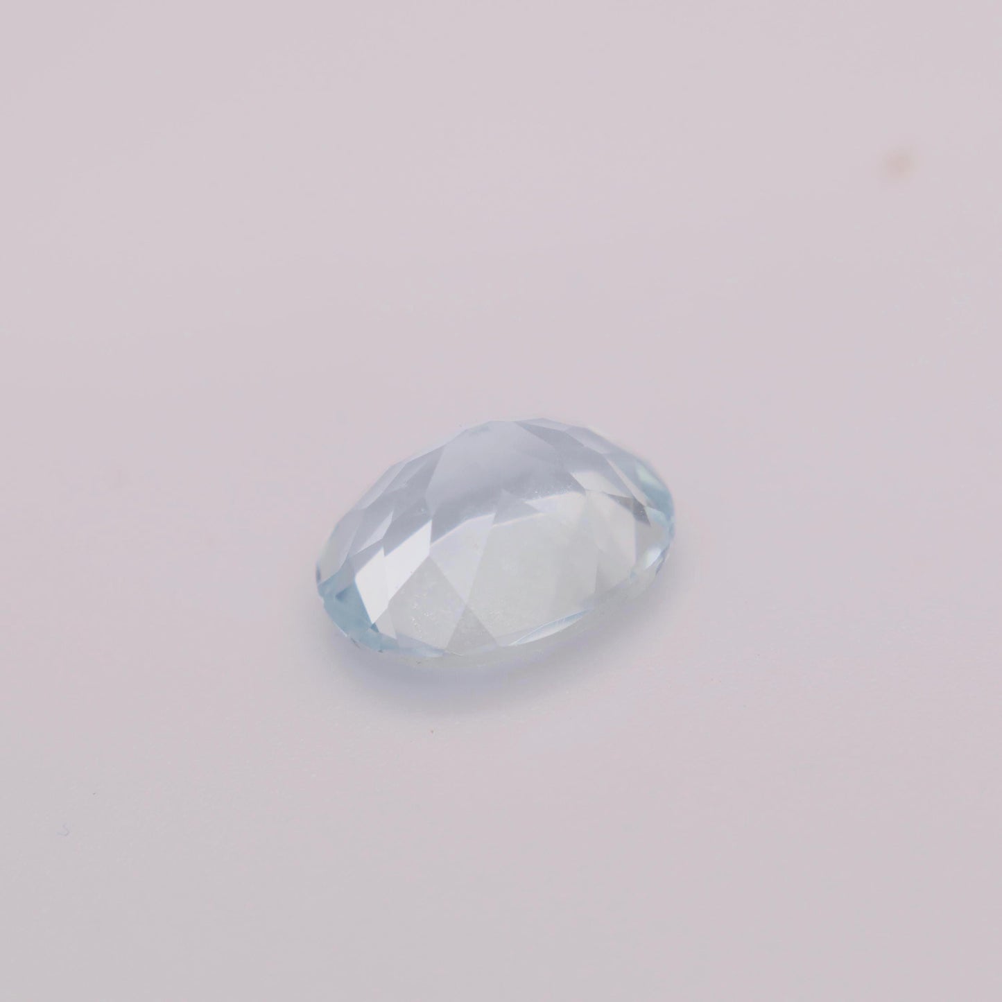 10x8mm Light Blue Aquamarine, 2.5 Carat Oval Cut, Natural Loose Faceted Gemstone