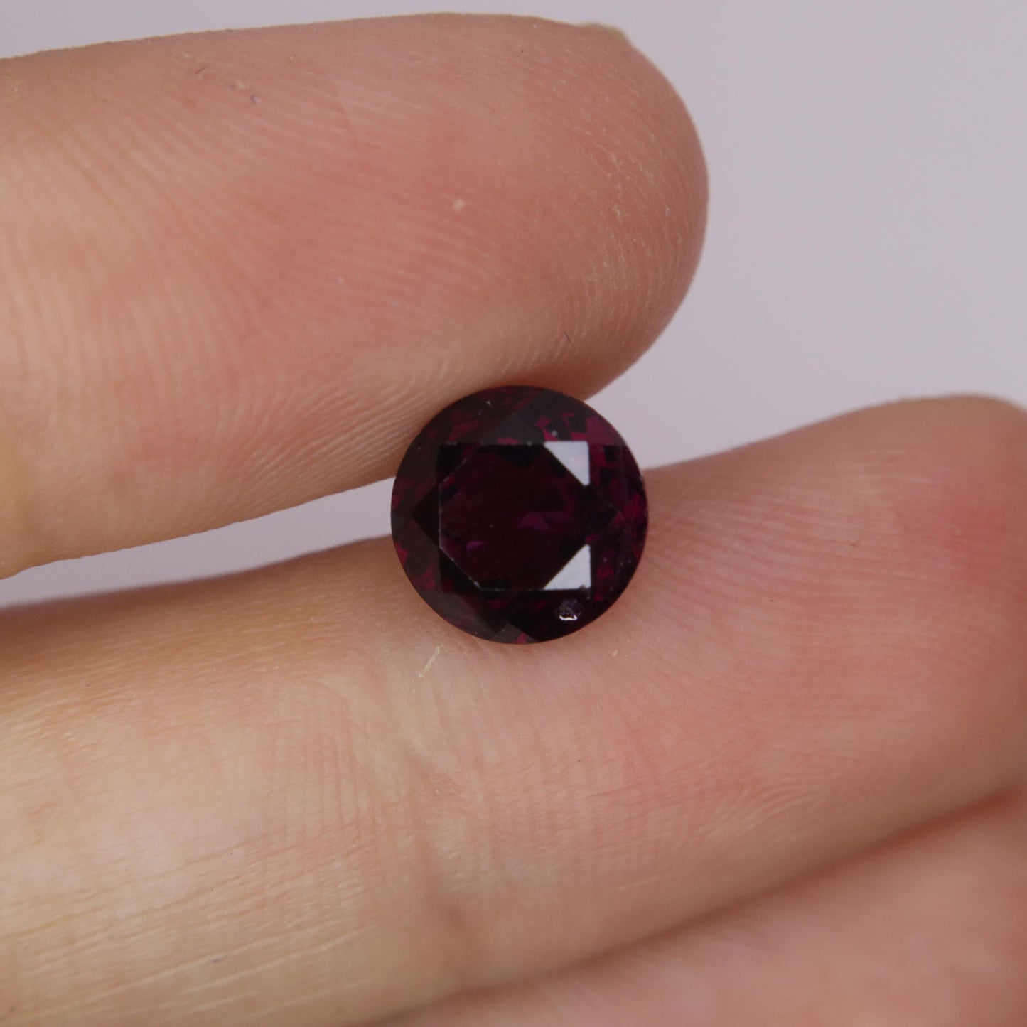 8mm Rhodolite Garnet 3 Carat Round Cut, Facet Loose Purple Garnet