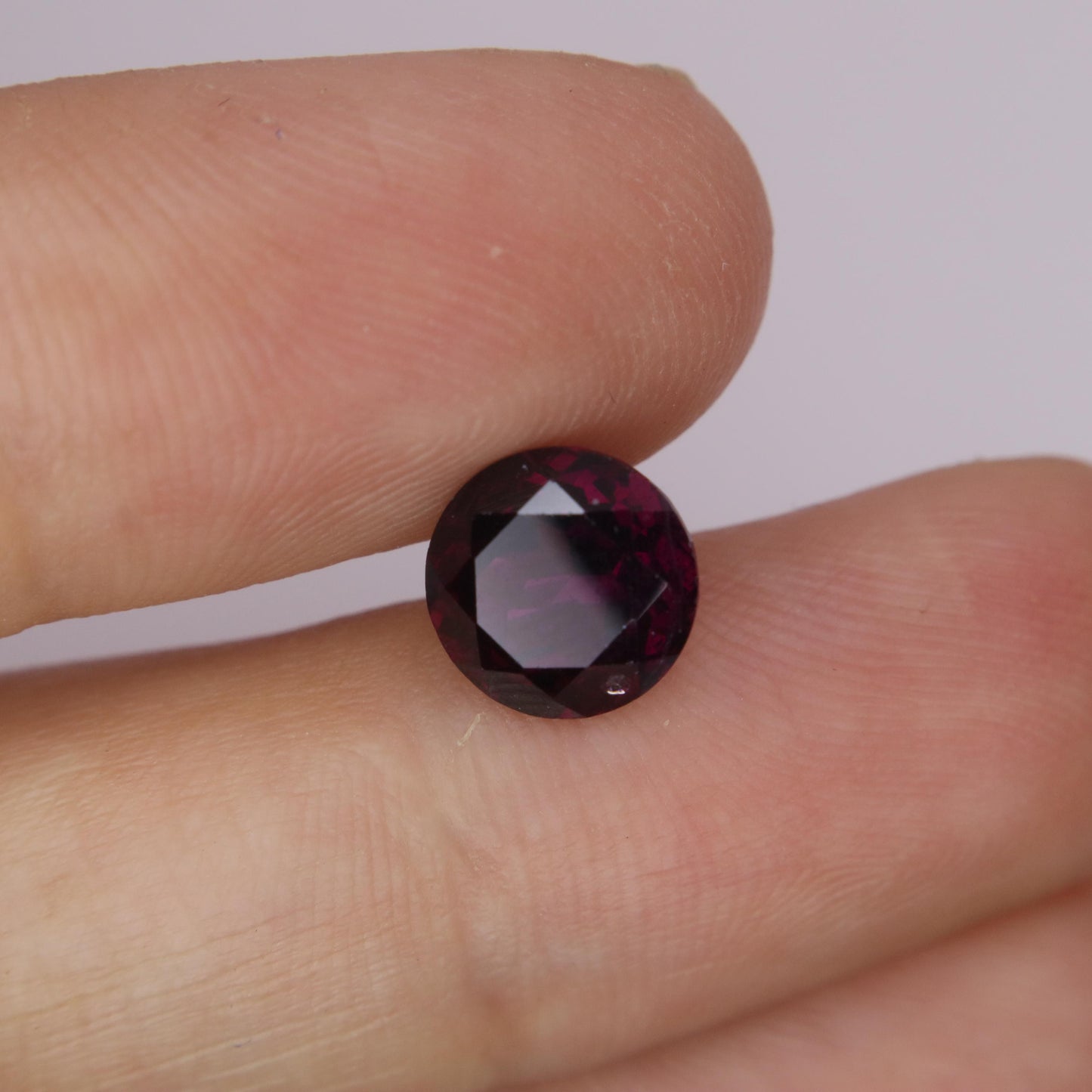 8mm Rhodolite Garnet 3 Carat Round Cut, Facet Loose Purple Garnet
