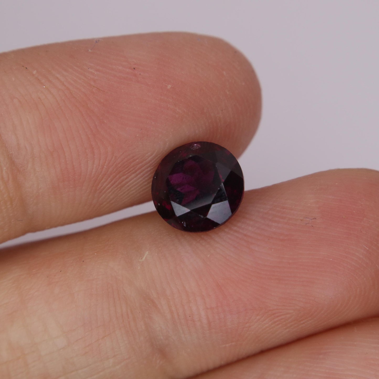 8mm Rhodolite Garnet 3 Carat Round Cut, Facet Loose Purple Garnet