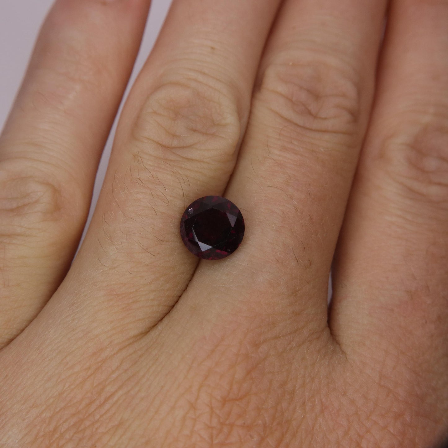 8mm Rhodolite Garnet 3 Carat Round Cut, Facet Loose Purple Garnet