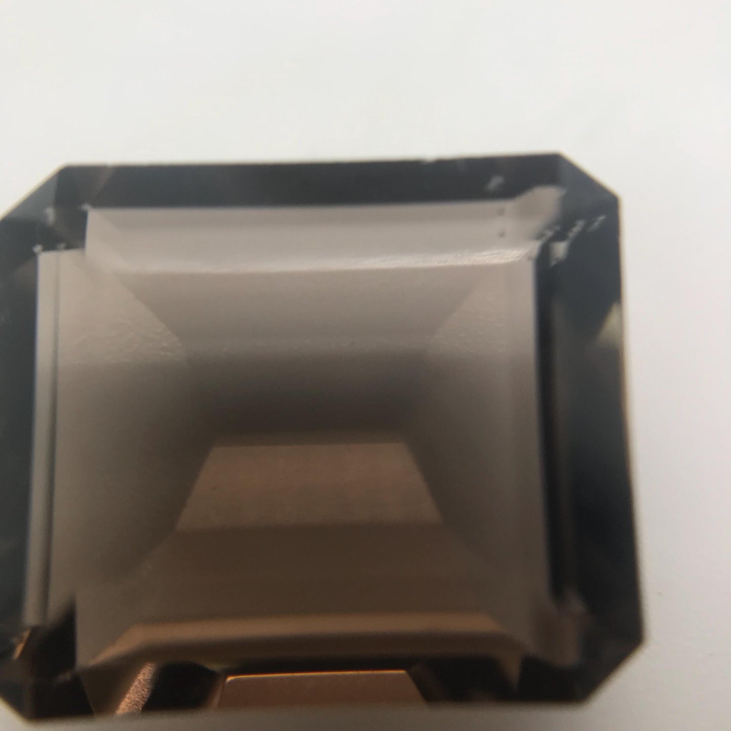 14x12mm Smoky Quartz, Emerald cut, 8.80 ct Faceted Loose Dark Brown Gemstone