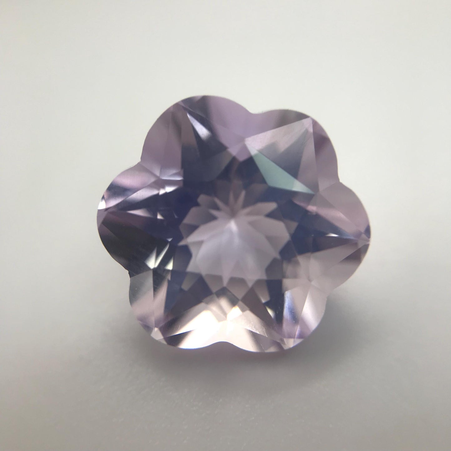 13 mm Flower Cut Lavender Amethyst 8 Carat Fancy Cut, Loose Faceted Gem, Unmounted Gemstone