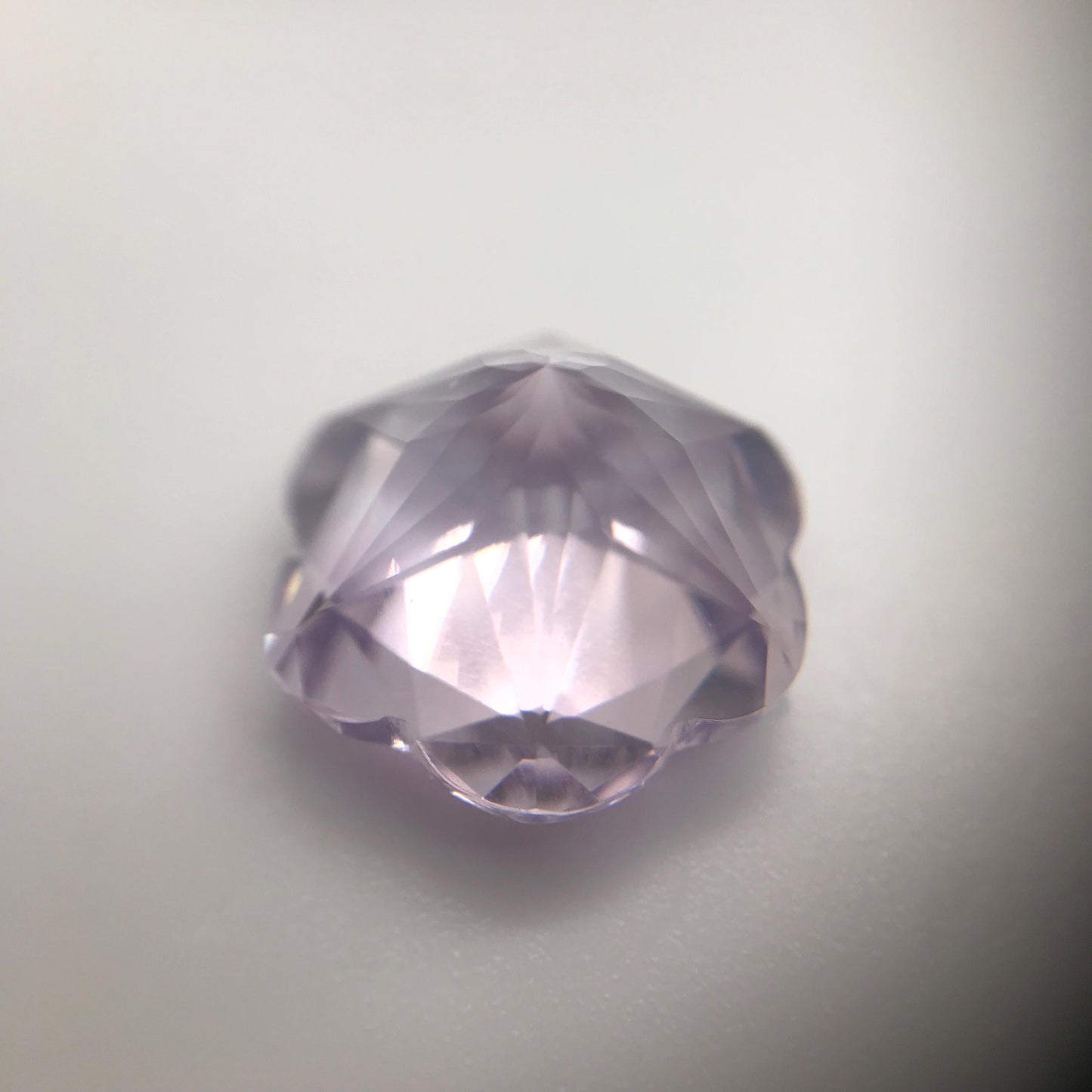 13 mm Flower Cut Lavender Amethyst 8 Carat Fancy Cut, Loose Faceted Gem, Unmounted Gemstone