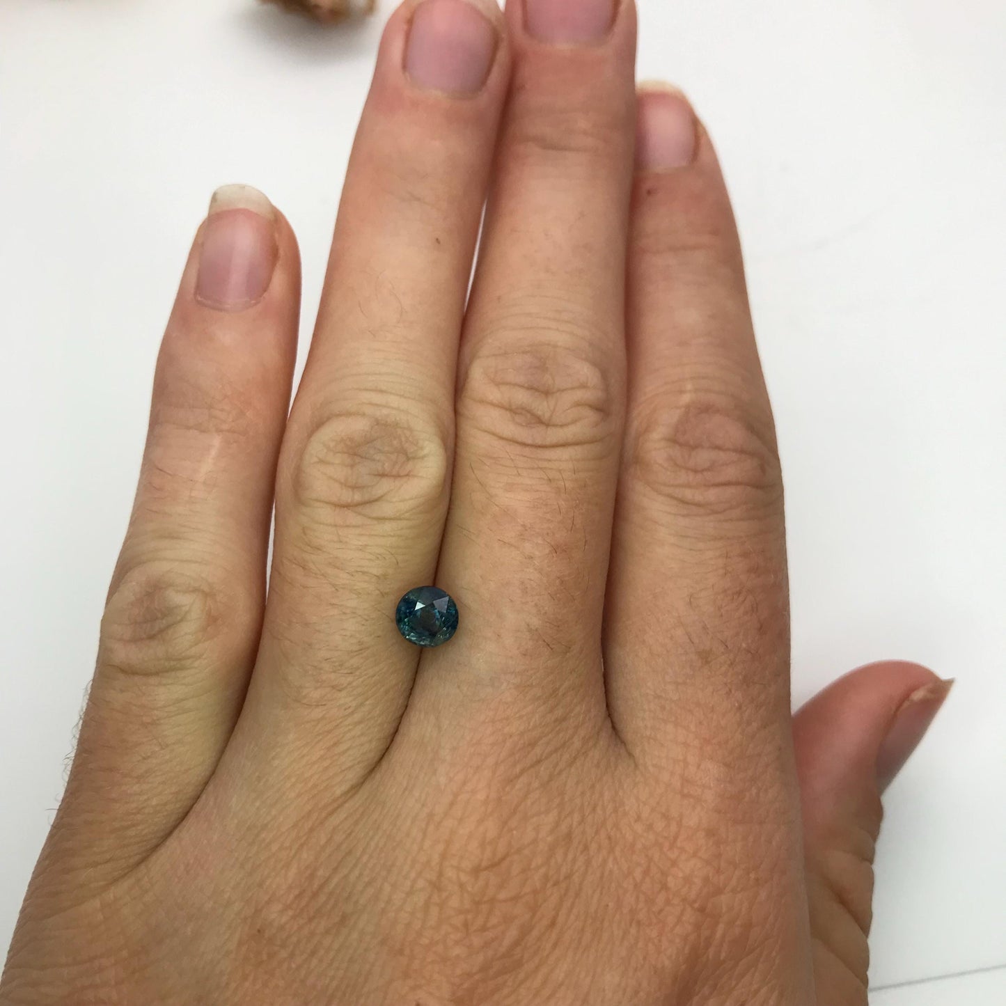 Natural 5.8mm Blue Sapphire 1.21 Carats Round Corundum Deep Blue Gem Faceted Loose Round cut Gemstone