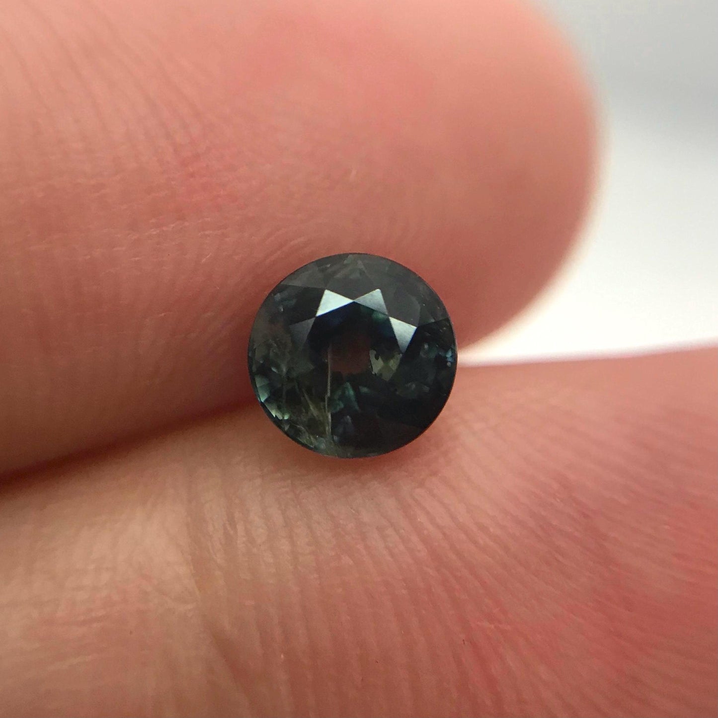 Natural 5.8mm Blue Sapphire 1.21 Carats Round Corundum Deep Blue Gem Faceted Loose Round cut Gemstone