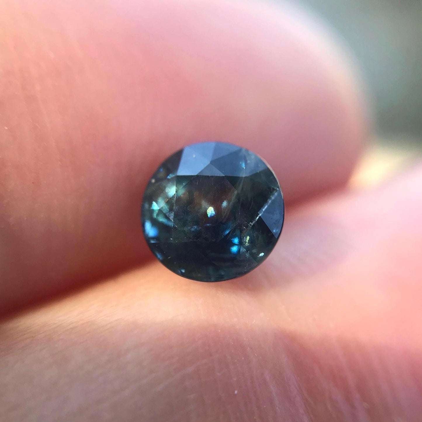 Natural 5.8mm Blue Sapphire 1.21 Carats Round Corundum Deep Blue Gem Faceted Loose Round cut Gemstone