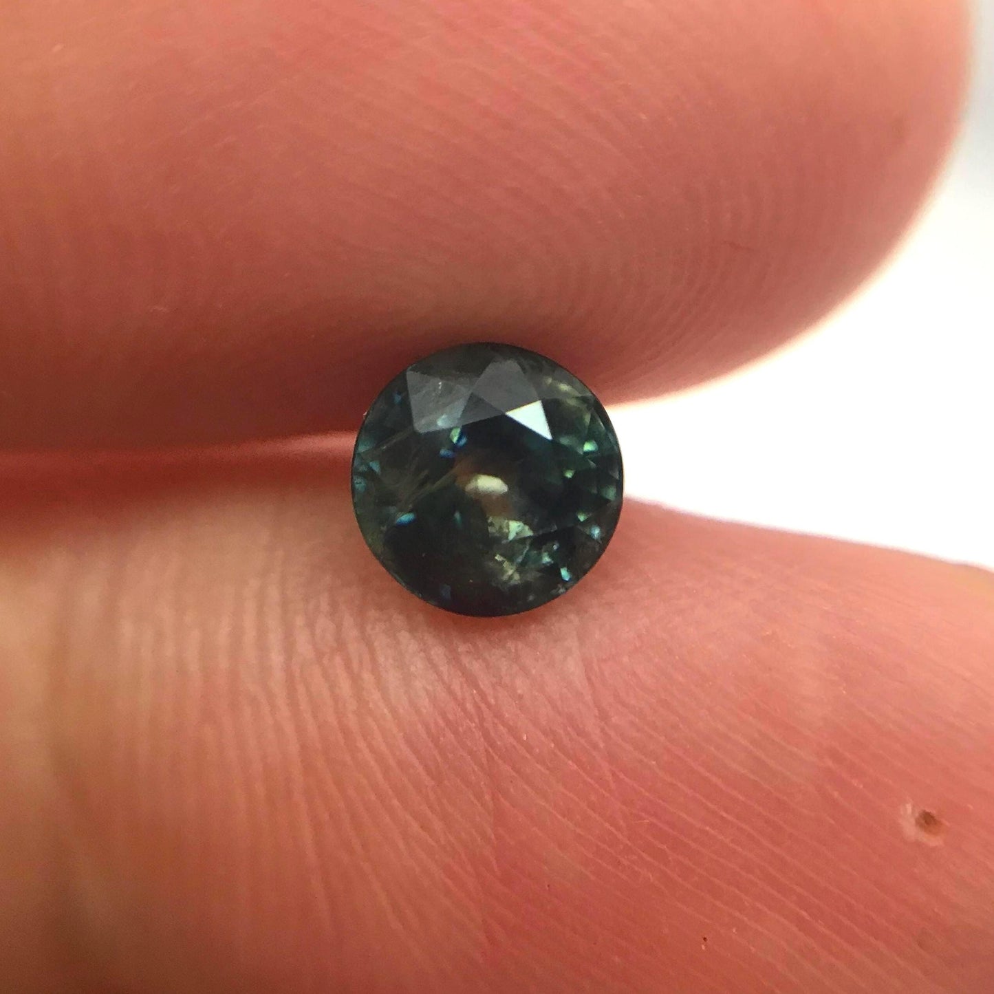 Natural 5.8mm Blue Sapphire 1.21 Carats Round Corundum Deep Blue Gem Faceted Loose Round cut Gemstone