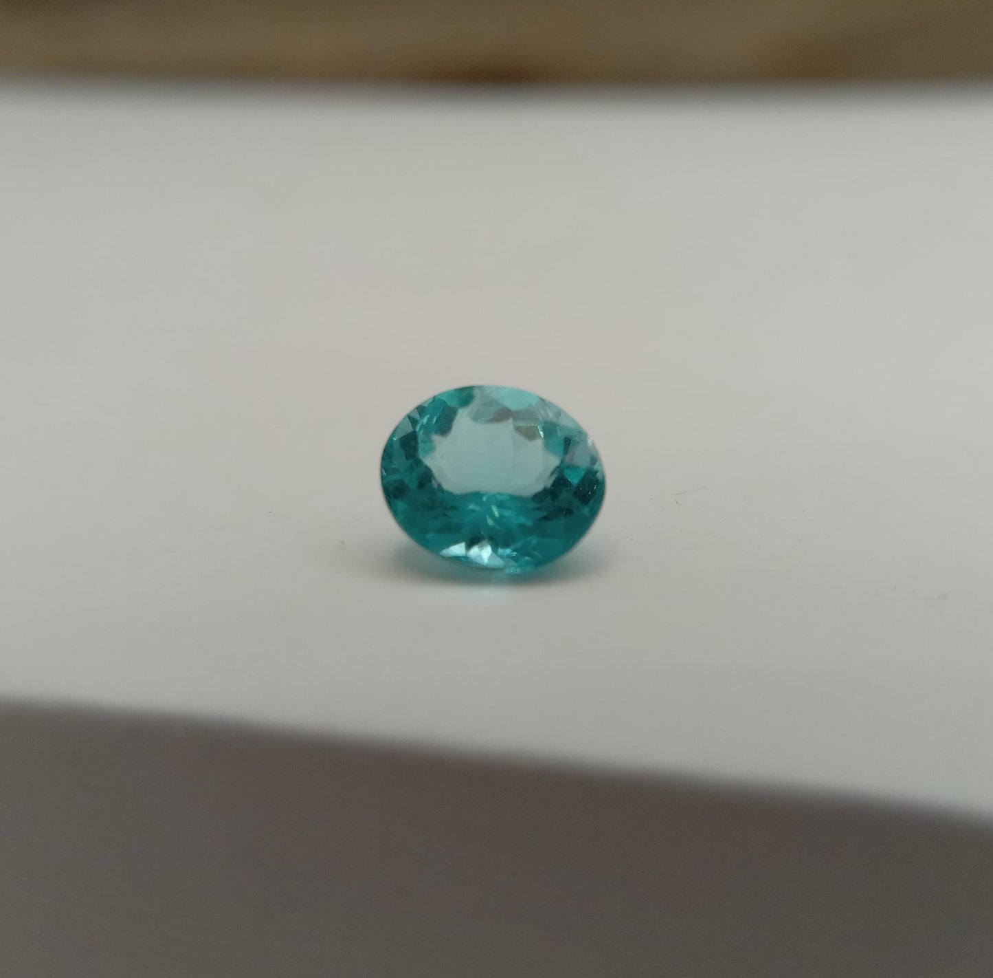 5.7x4.9mm Blue Apatite .62 carat Oval Cut, Faceted Loose Gemstone appr. 6x5mm