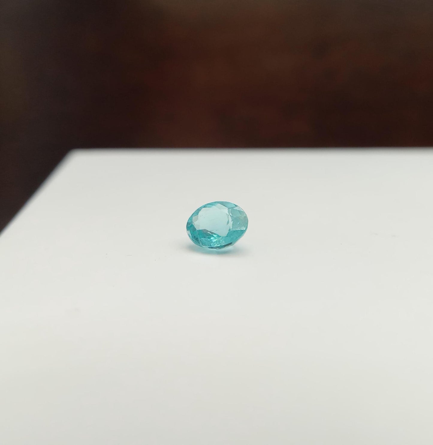 5.7x4.9mm Blue Apatite .62 carat Oval Cut, Faceted Loose Gemstone appr. 6x5mm