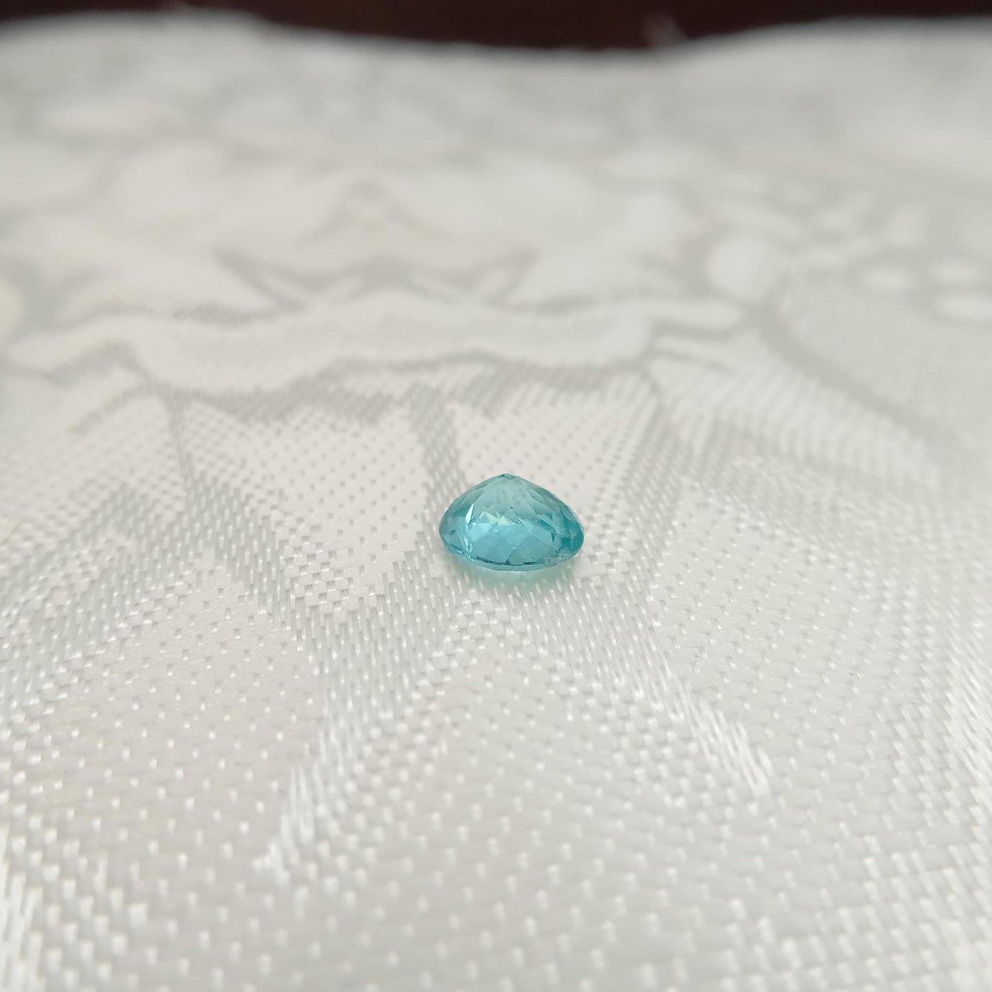 5.7x4.9mm Blue Apatite .62 carat Oval Cut, Faceted Loose Gemstone appr. 6x5mm