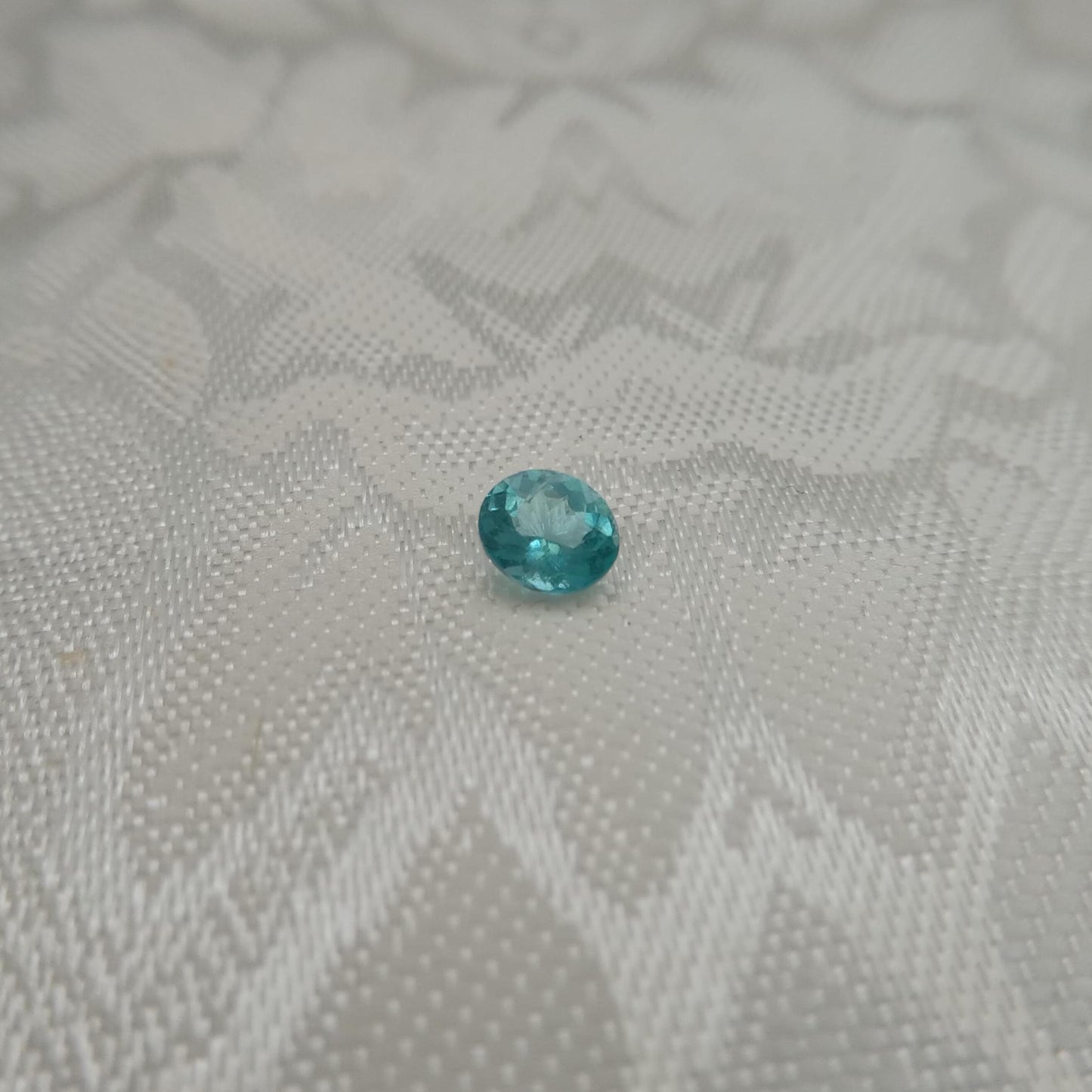 5.7x4.9mm Blue Apatite .62 carat Oval Cut, Faceted Loose Gemstone appr. 6x5mm