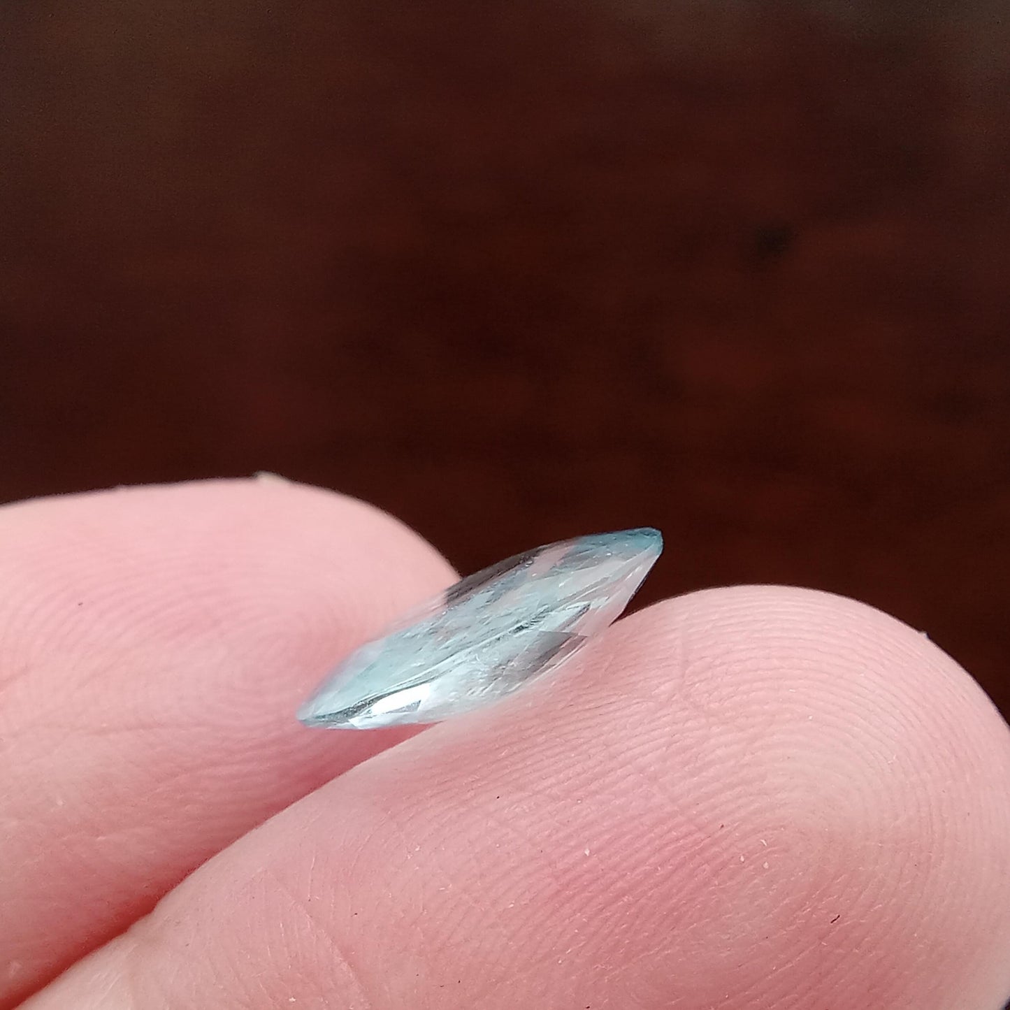 2.69 ct Aquamarine, 11.7x10.5mm Shallow Oval Cut Natural Blue Aquamarine, Faceted Loose Gemstone for Jewelry, Shallow cut