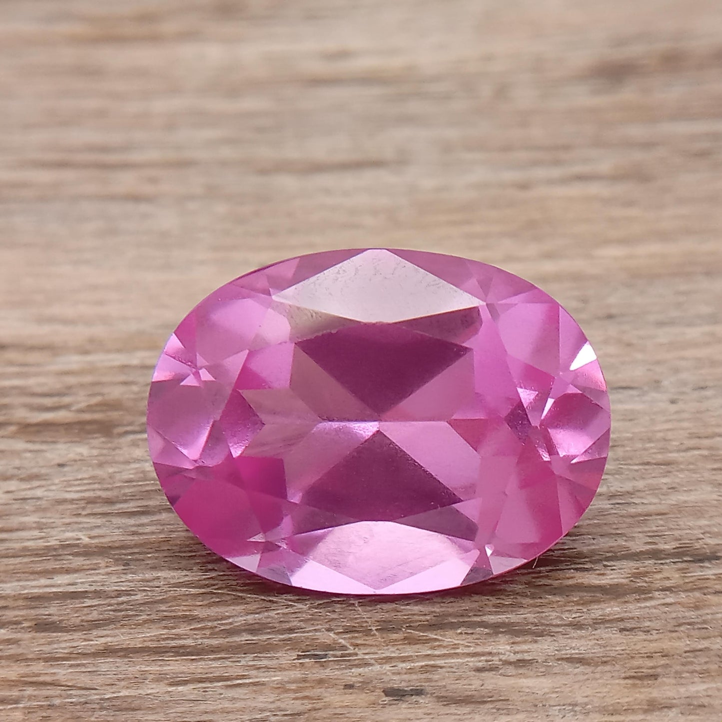 16x12mm Pink Lab Created Sapphire 12.03 Ct, Oval Cut Loose Faceted Gemstone, Synthetic, Man-Made Corundum, Light Pink Gem 12 carat