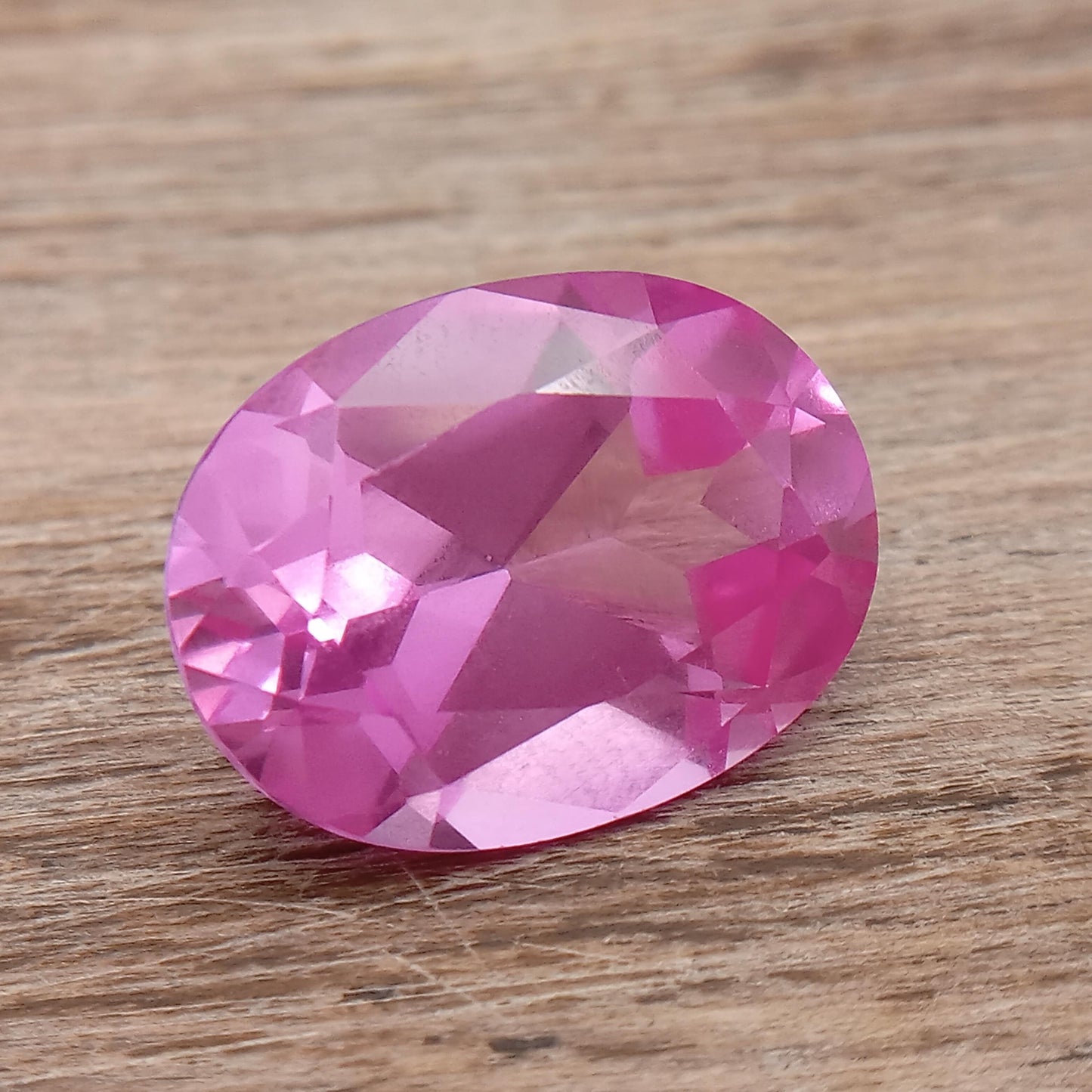16x12mm Pink Lab Created Sapphire 12.03 Ct, Oval Cut Loose Faceted Gemstone, Synthetic, Man-Made Corundum, Light Pink Gem 12 carat