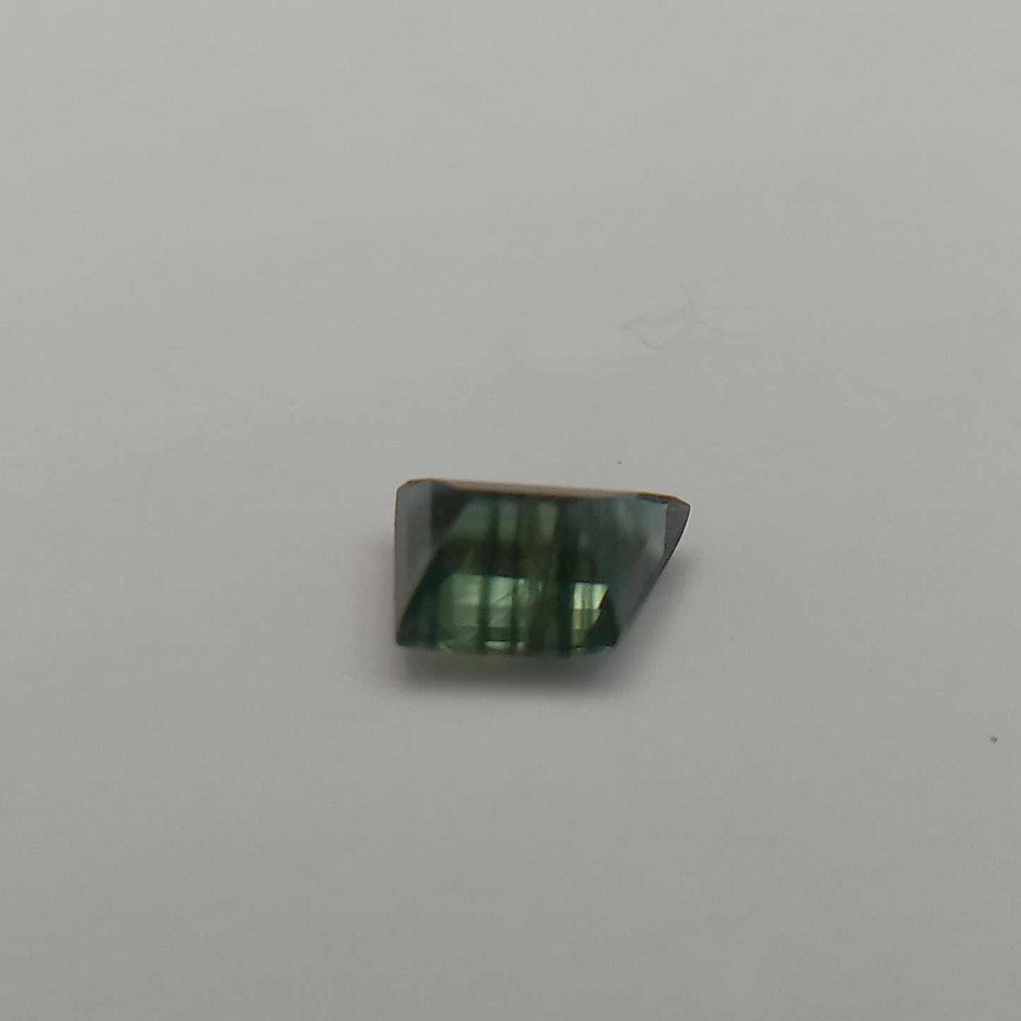 Fancy cut .53 Ct Natural Bluish Green Sapphire 3.4x3.7mm