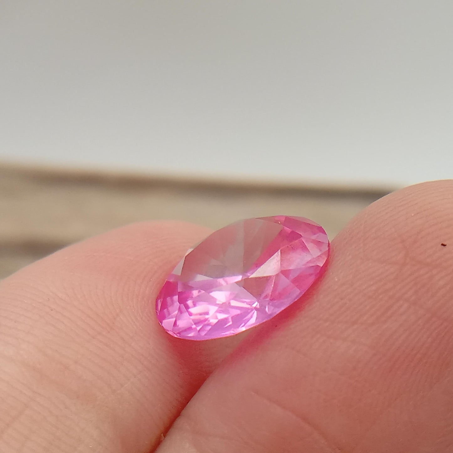 12mm 5.89 cts Synthetic Pink Sapphire Round Cut Gemstones Loose Unmounted Man Made Lab Grown Corundum Carats 12 millimeters
