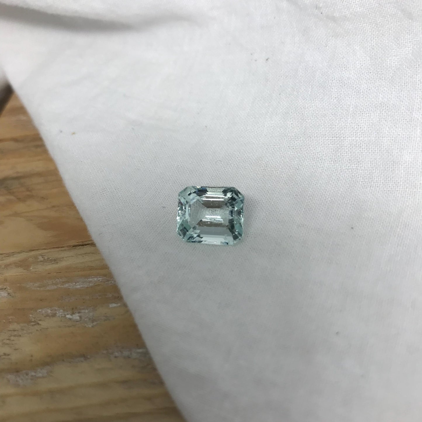 5.59 carat Light Blue Aquamarine 11.3x9.7mm Natural Light Blue Gem Rectangle Cut Loose Faceted Gemstone Beryl