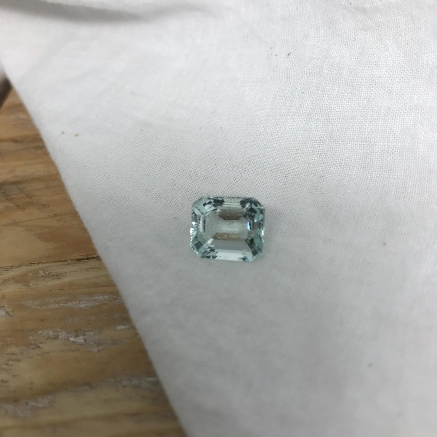 5.59 carat Light Blue Aquamarine 11.3x9.7mm Natural Light Blue Gem Rectangle Cut Loose Faceted Gemstone Beryl