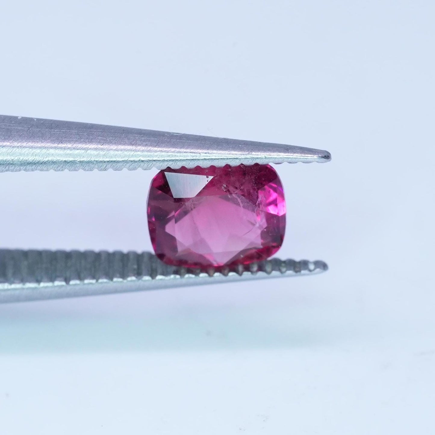 GIA 0.67 carat Red Beryl 5.8x5.2mm Cushion Cut, Natural Utah Bixbite