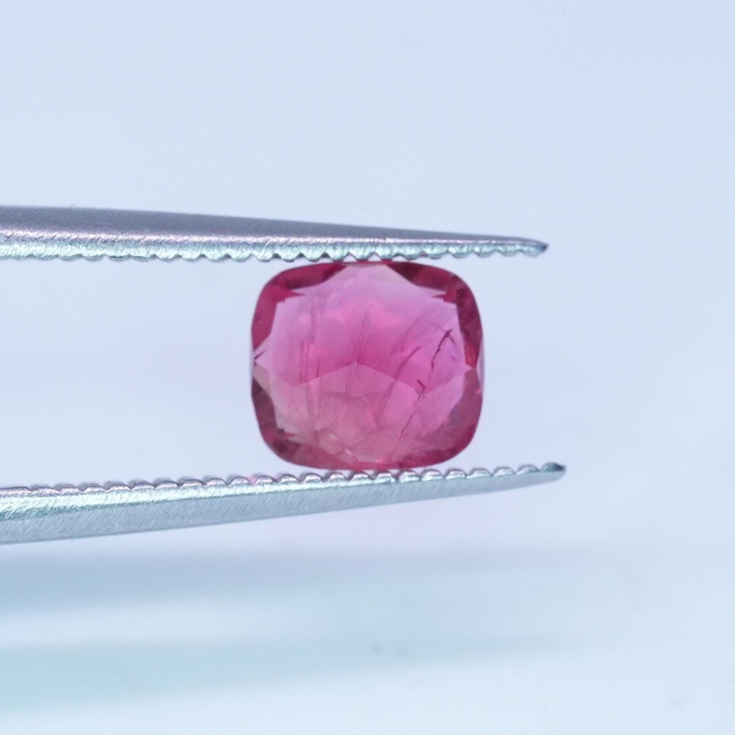 GIA 0.67 carat Red Beryl 5.8x5.2mm Cushion Cut, Natural Utah Bixbite