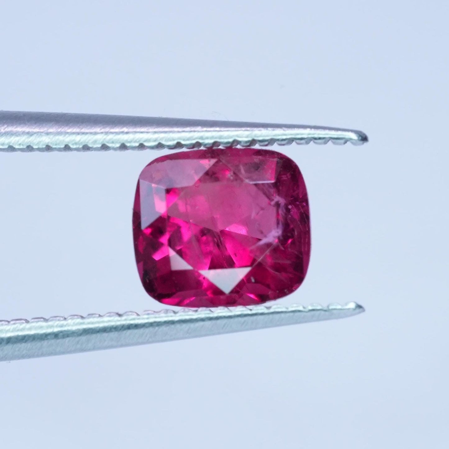 GIA 0.67 carat Red Beryl 5.8x5.2mm Cushion Cut, Natural Utah Bixbite