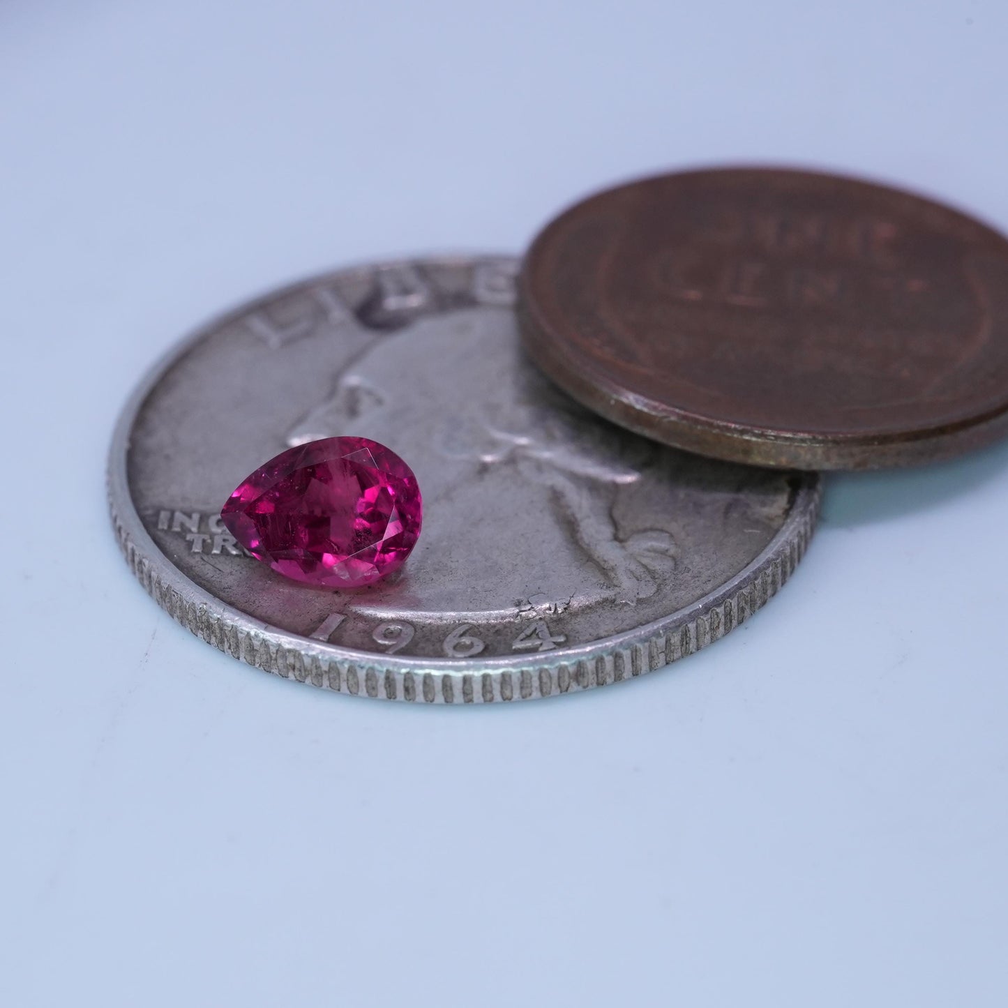 GIA 0.62 carat Red Beryl 6.75x5mm Pear Cut, Natural Utah Bixbite