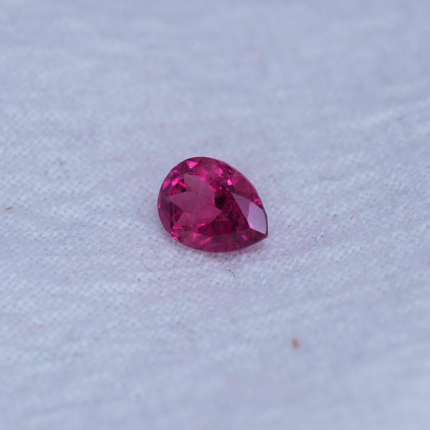 GIA 0.62 carat Red Beryl 6.75x5mm Pear Cut, Natural Utah Bixbite