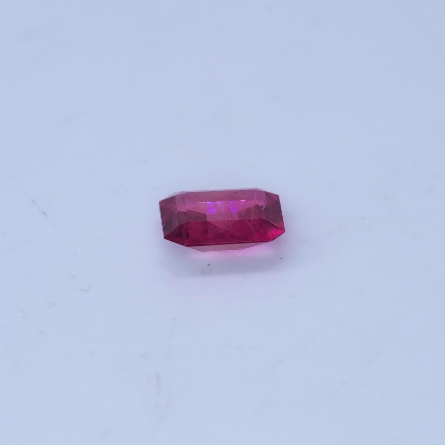 GIA 0.51 carat Red Beryl 6x5.7mm Emerald Cut, Natural Utah Bixbite