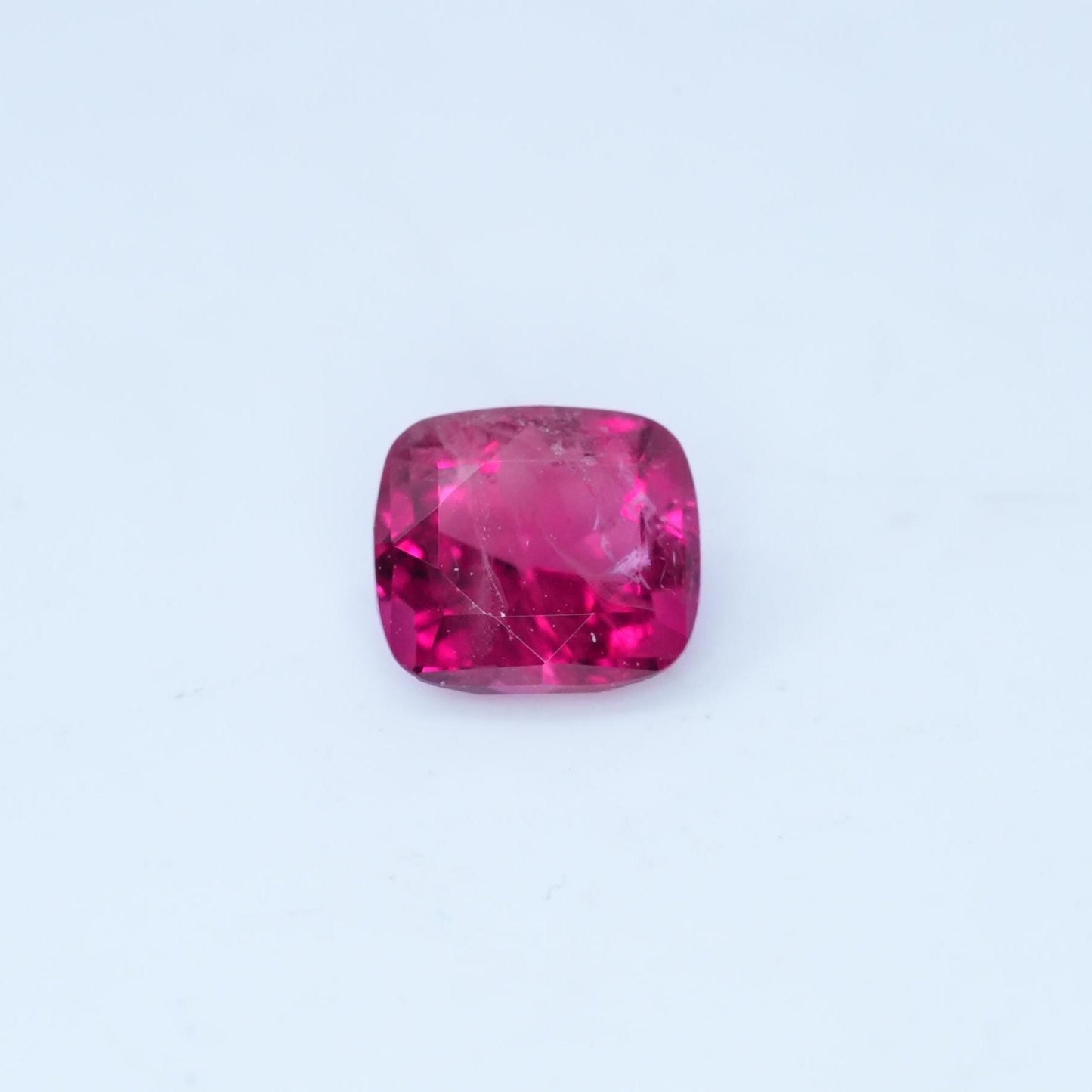 GIA 0.67 carat Red Beryl 5.8x5.2mm Cushion Cut, Natural Utah Bixbite