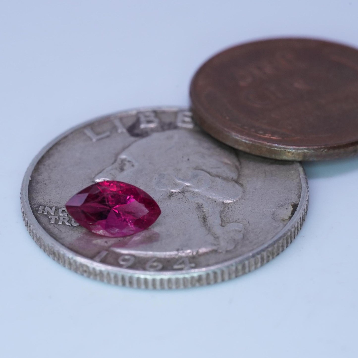 GIA 0.55 carat Red Beryl 8x4.7mm Marquise Cut, Natural Utah Bixbite