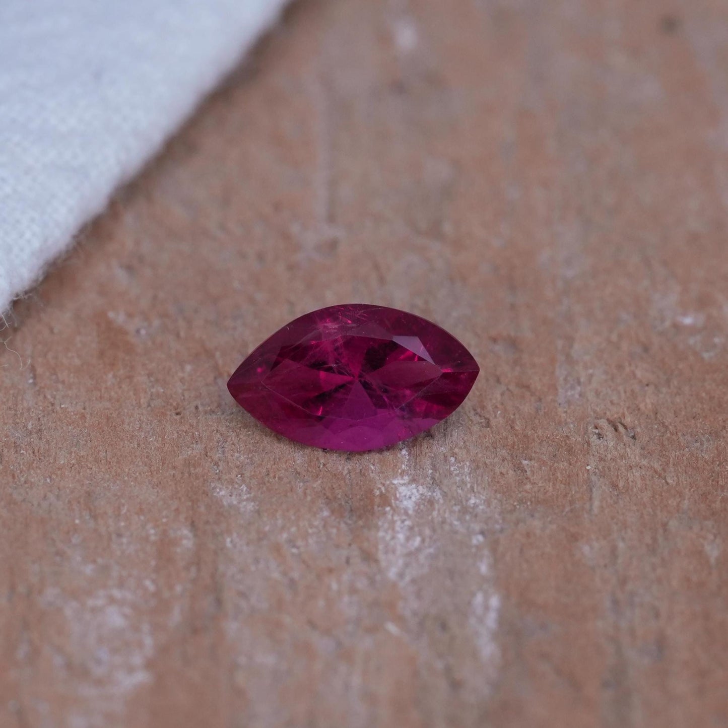 GIA 0.55 carat Red Beryl 8x4.7mm Marquise Cut, Natural Utah Bixbite