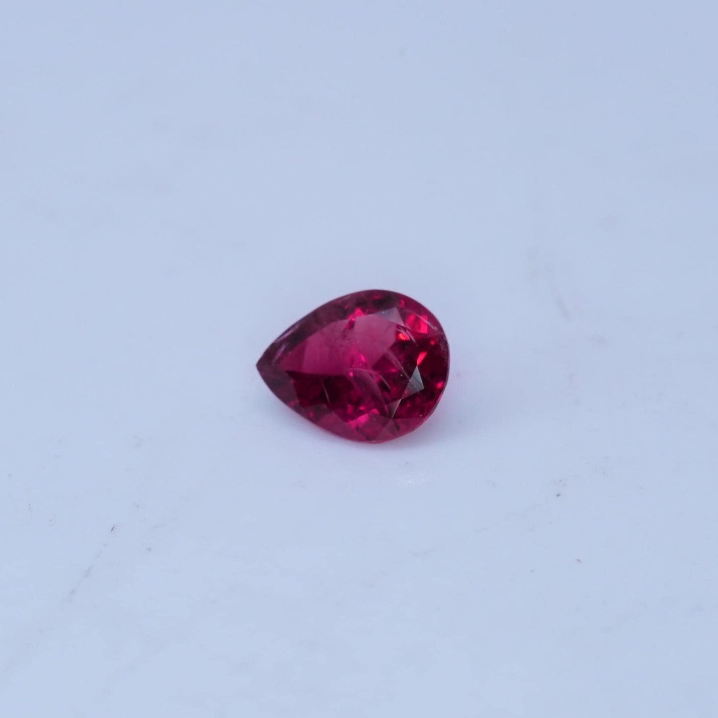 GIA 0.40 carat Red Beryl 6x4.8mm Pear Cut, Natural Utah Bixbite