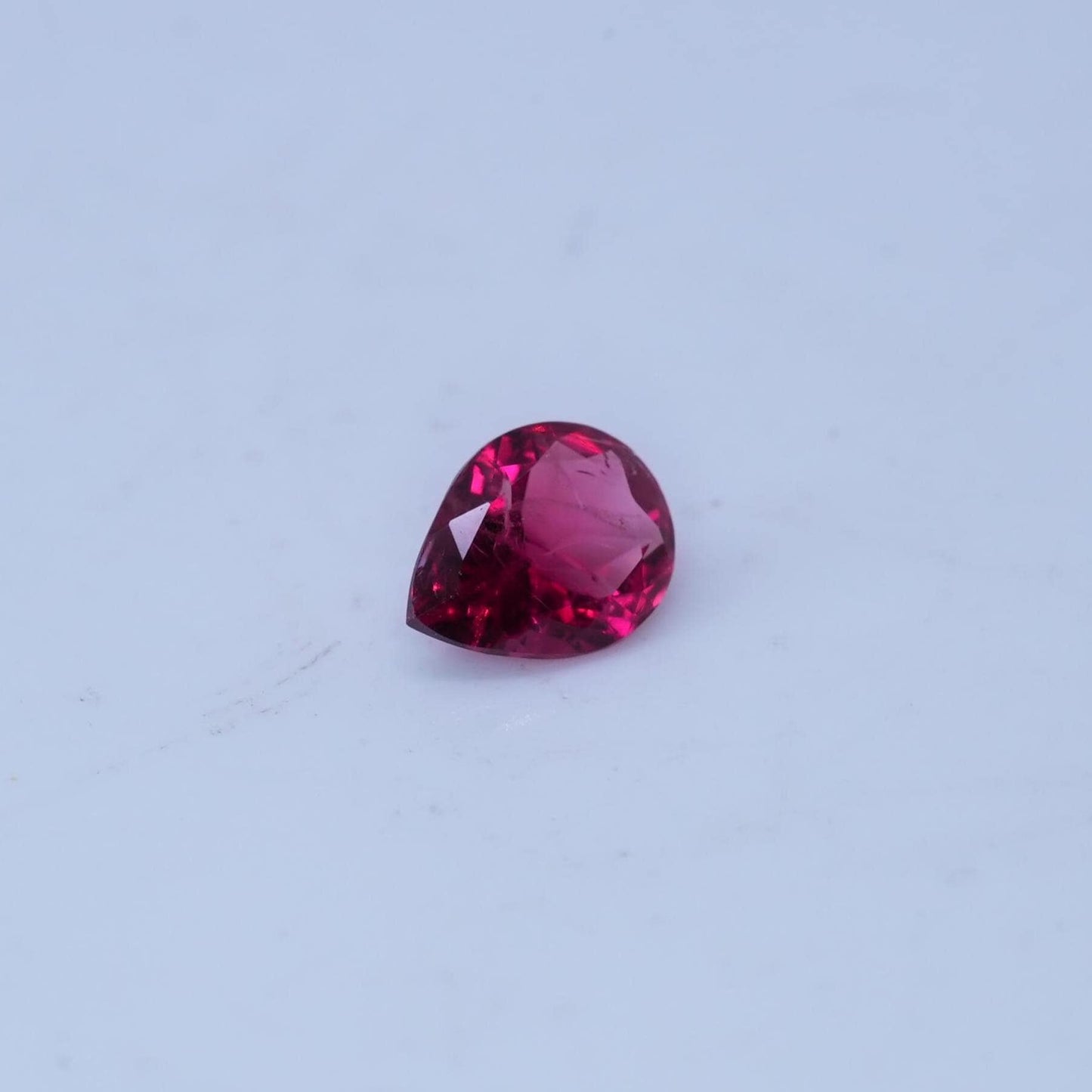 GIA 0.40 carat Red Beryl 6x4.8mm Pear Cut, Natural Utah Bixbite