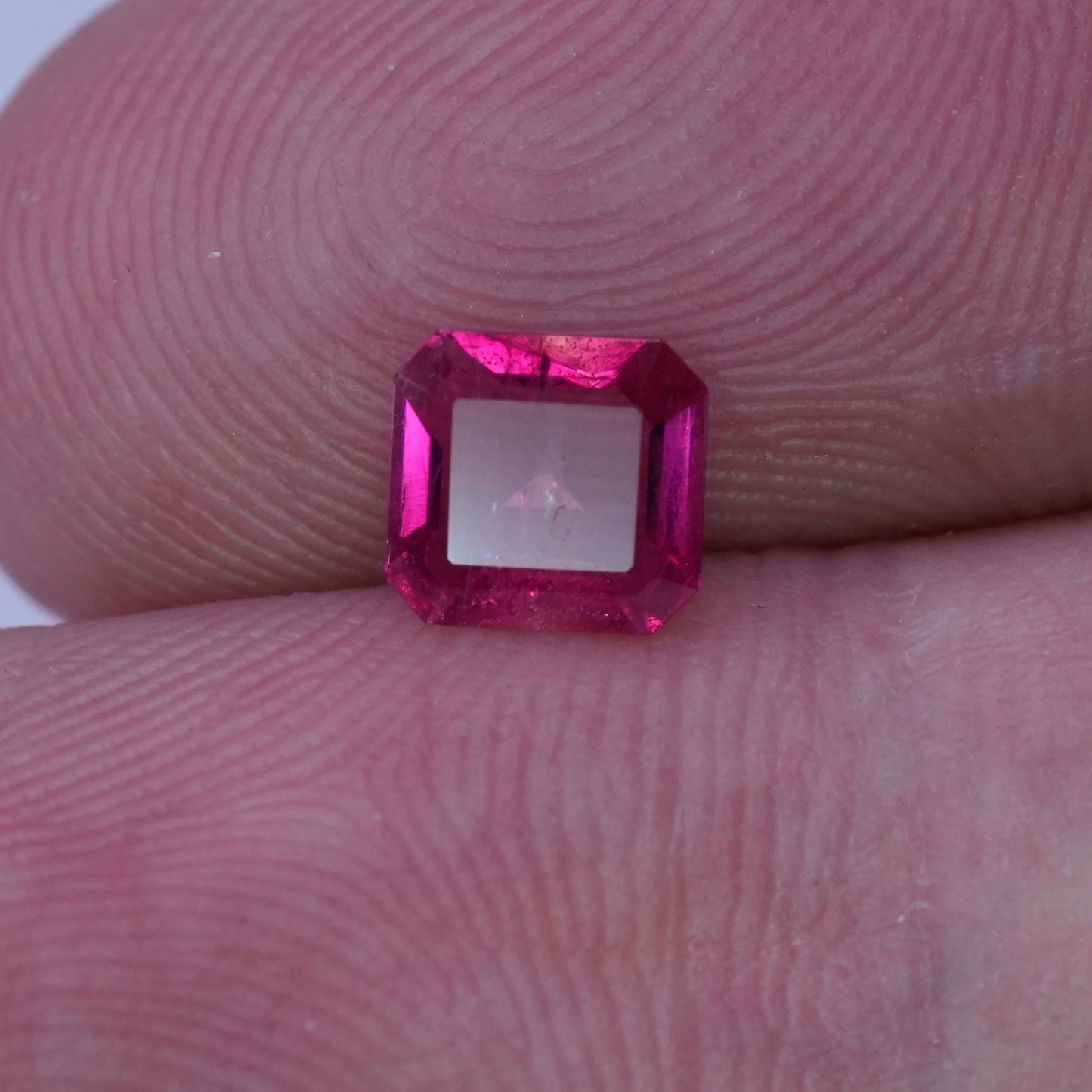 GIA 0.51 carat Red Beryl 6x5.7mm Emerald Cut, Natural Utah Bixbite