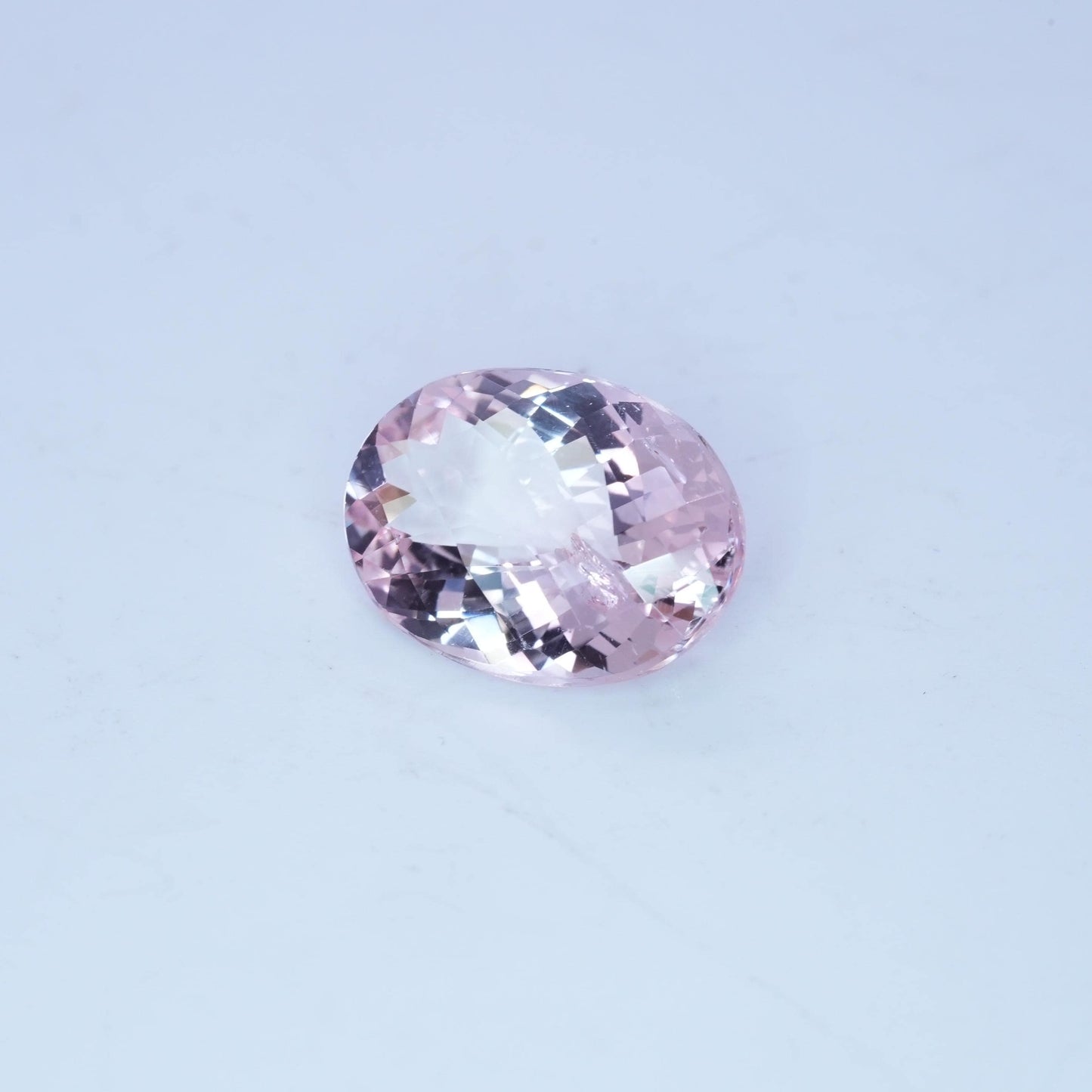 16x12mm Oval Cut Morganite 8.21 carat