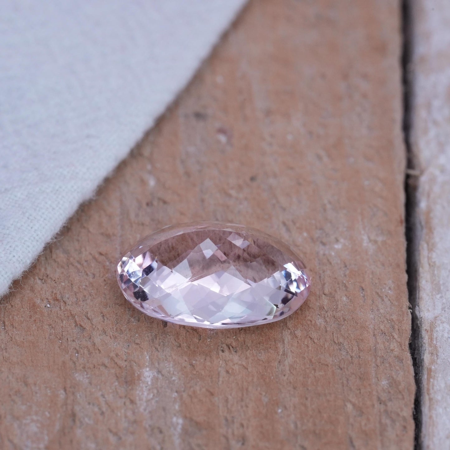 16x12mm Oval Cut Morganite 8.21 carat
