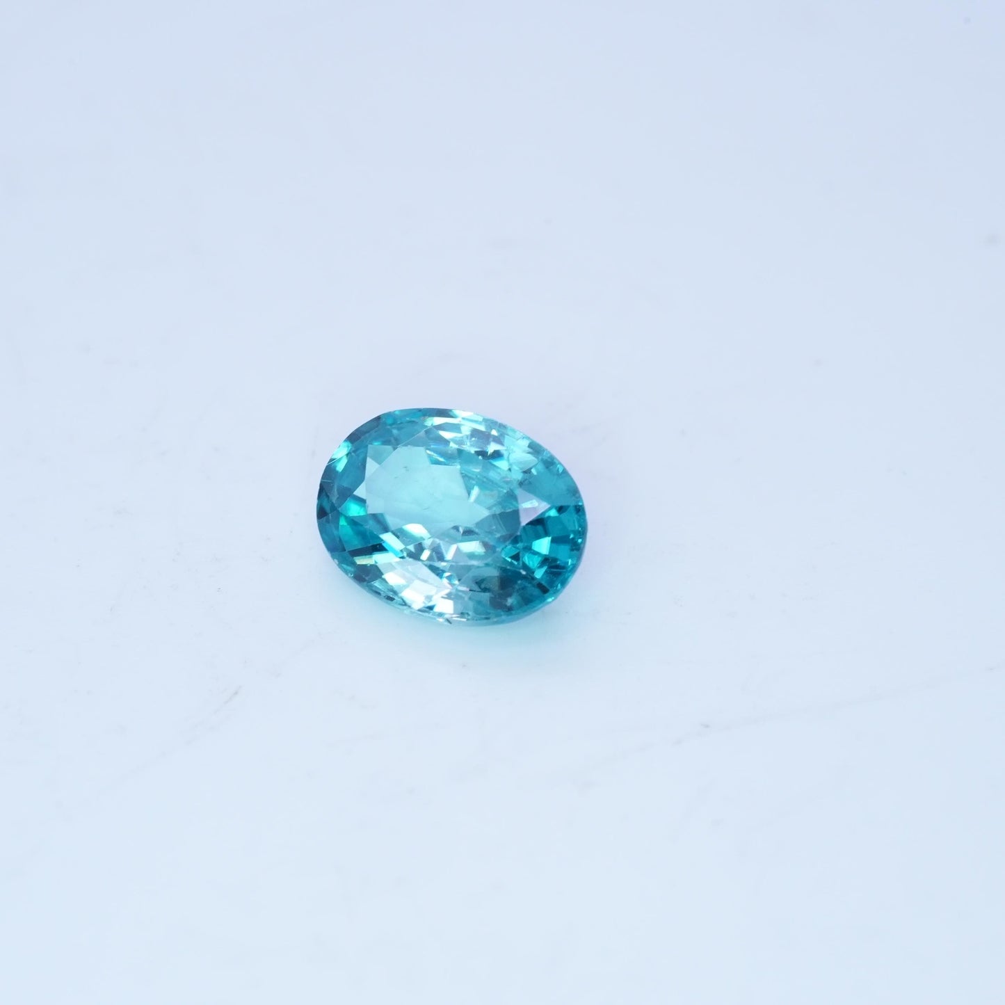4.81 carat Blue Zircon 11.6x8.45mm Oval Cut
