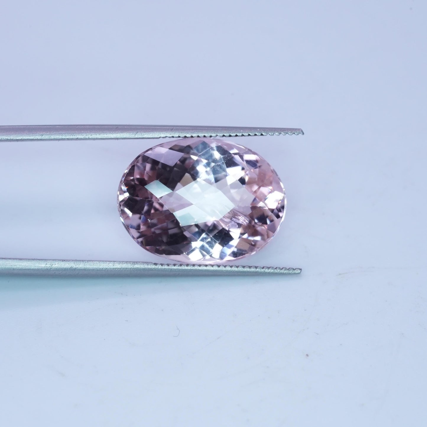 16x12mm Oval Cut Morganite 8.21 carat