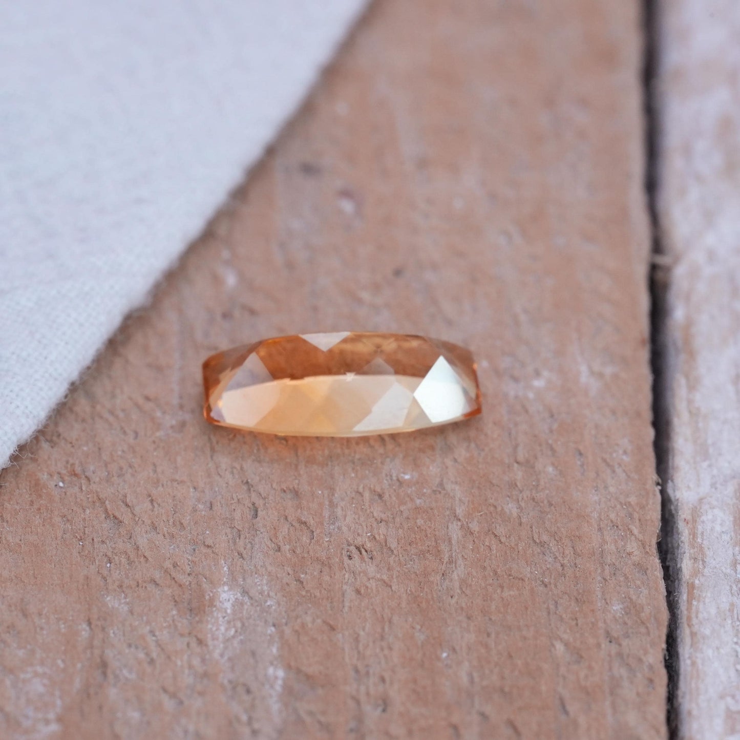 3 carat Imperial Topaz 14x7mm Cushion Cut