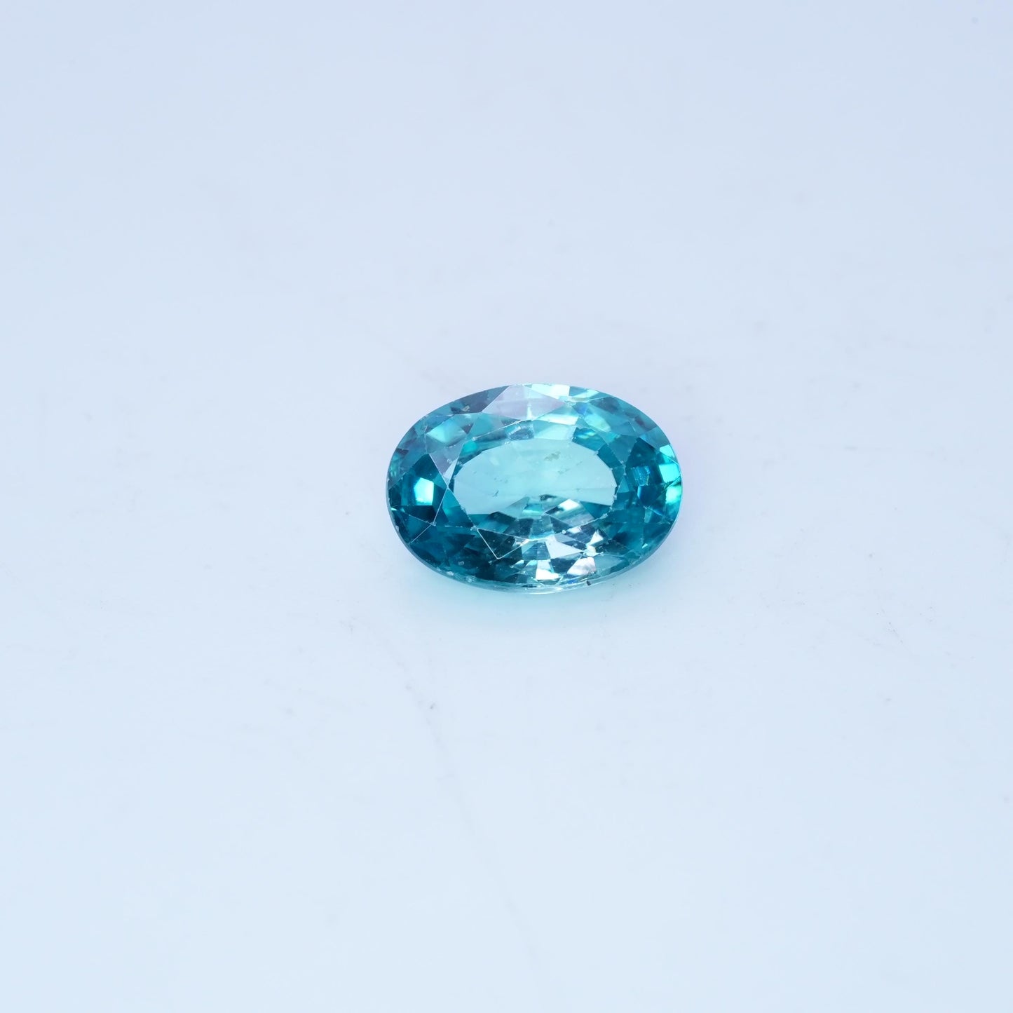 4.81 carat Blue Zircon 11.6x8.45mm Oval Cut