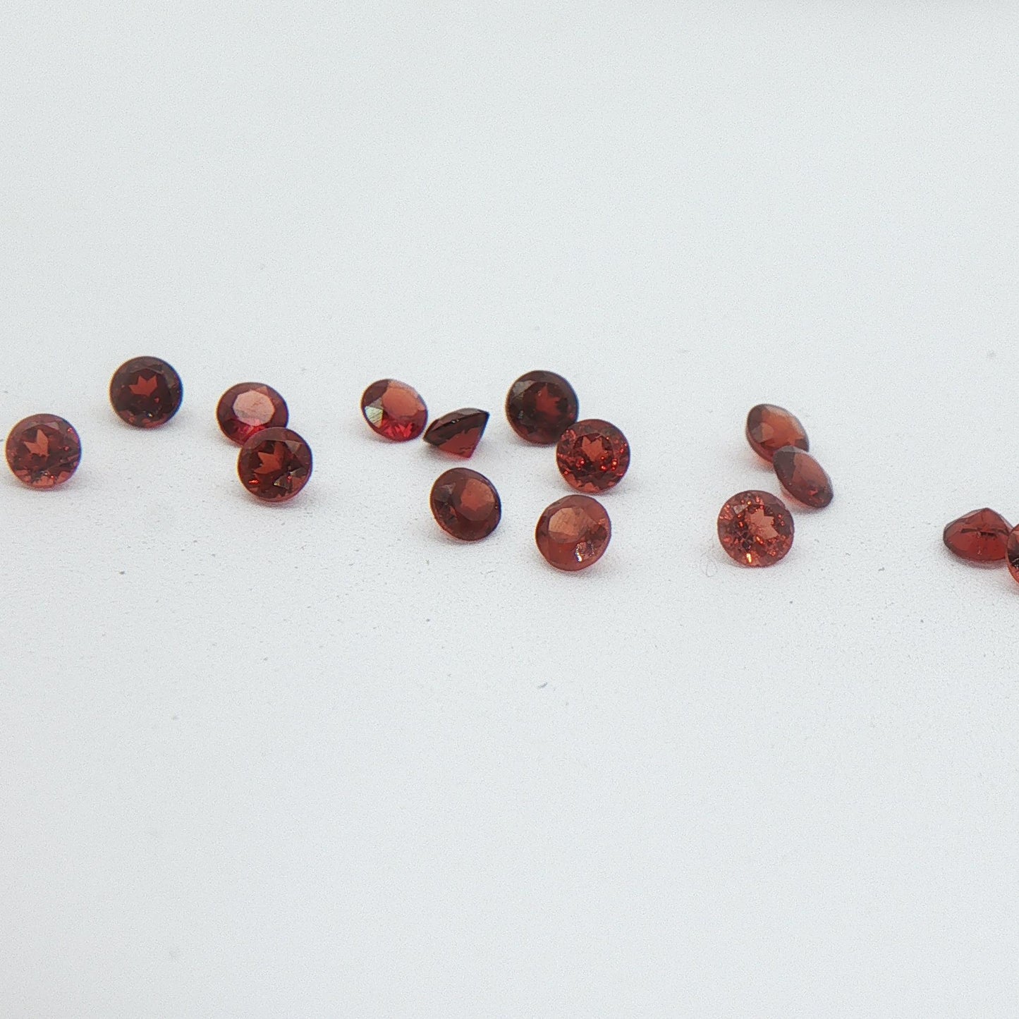 ONE 2mm Red Garnet Round Cut