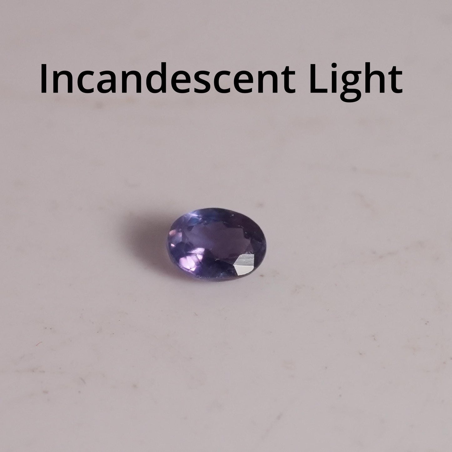 0.30 carat Natural Alexandrite 4.45x3.4mm Oval Cut, Green to Purple Color Change