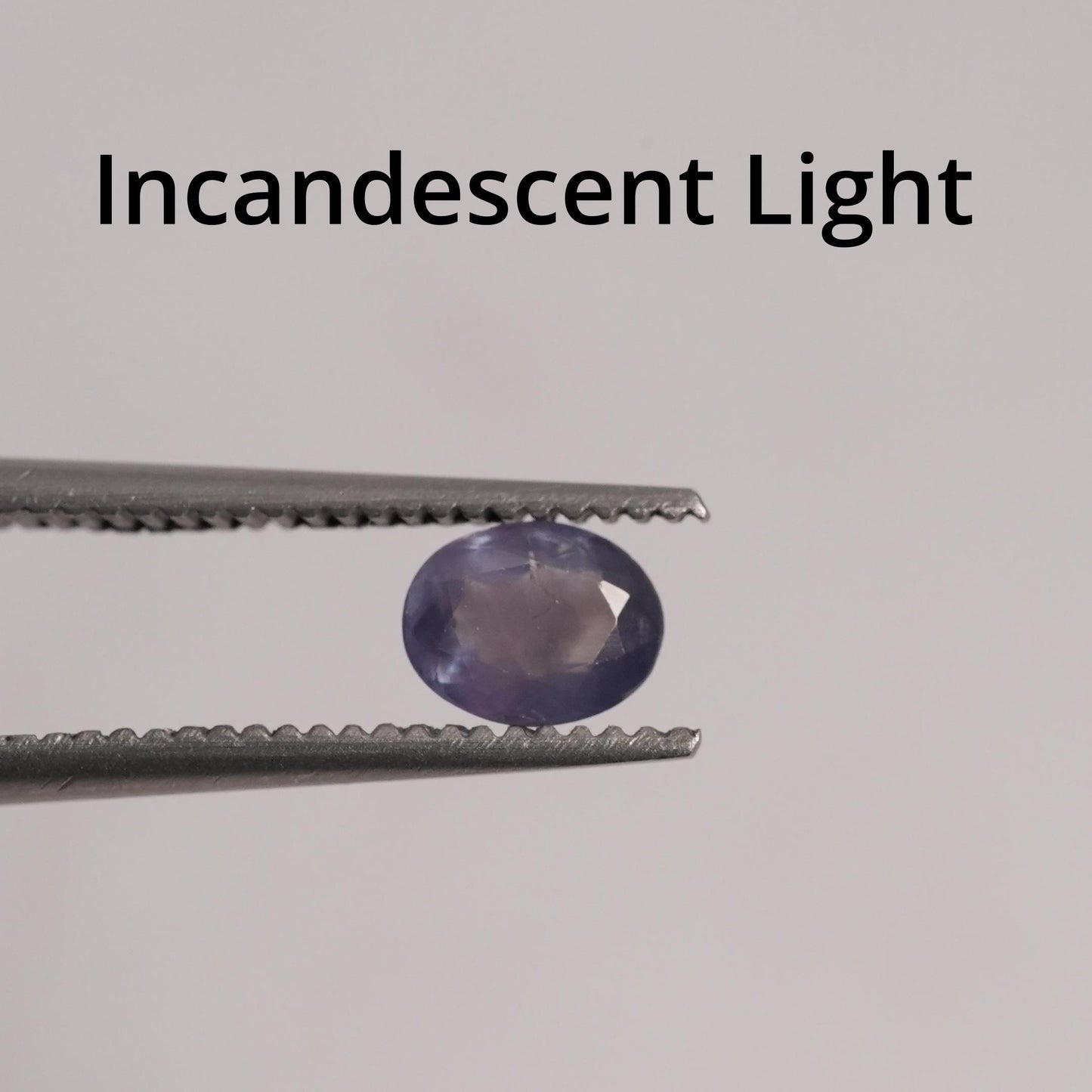 0.34 carat Natural Alexandrite 4.85x3.85mm Oval Cut, Green to Purple Color Change