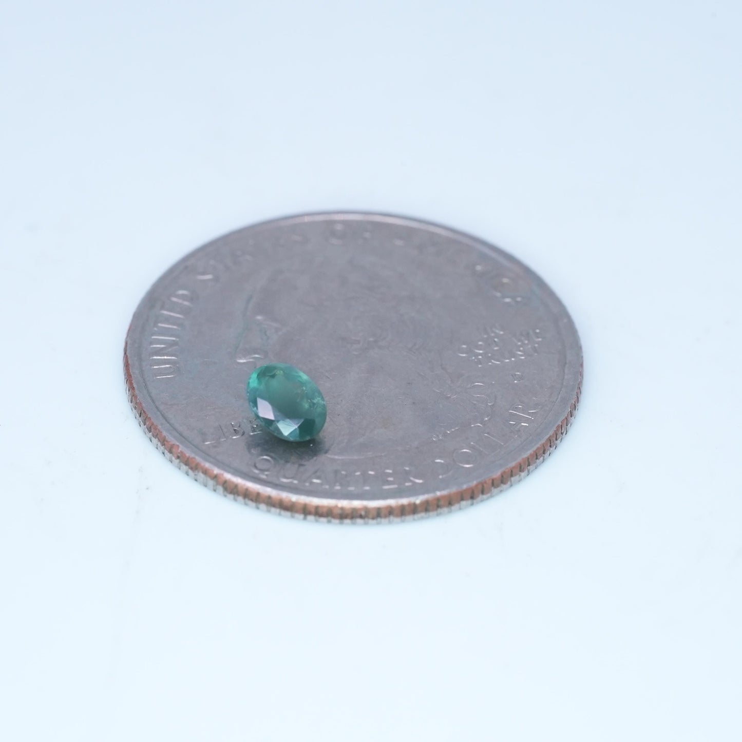 0.34 carat Natural Alexandrite 4.85x3.85mm Oval Cut, Green to Purple Color Change