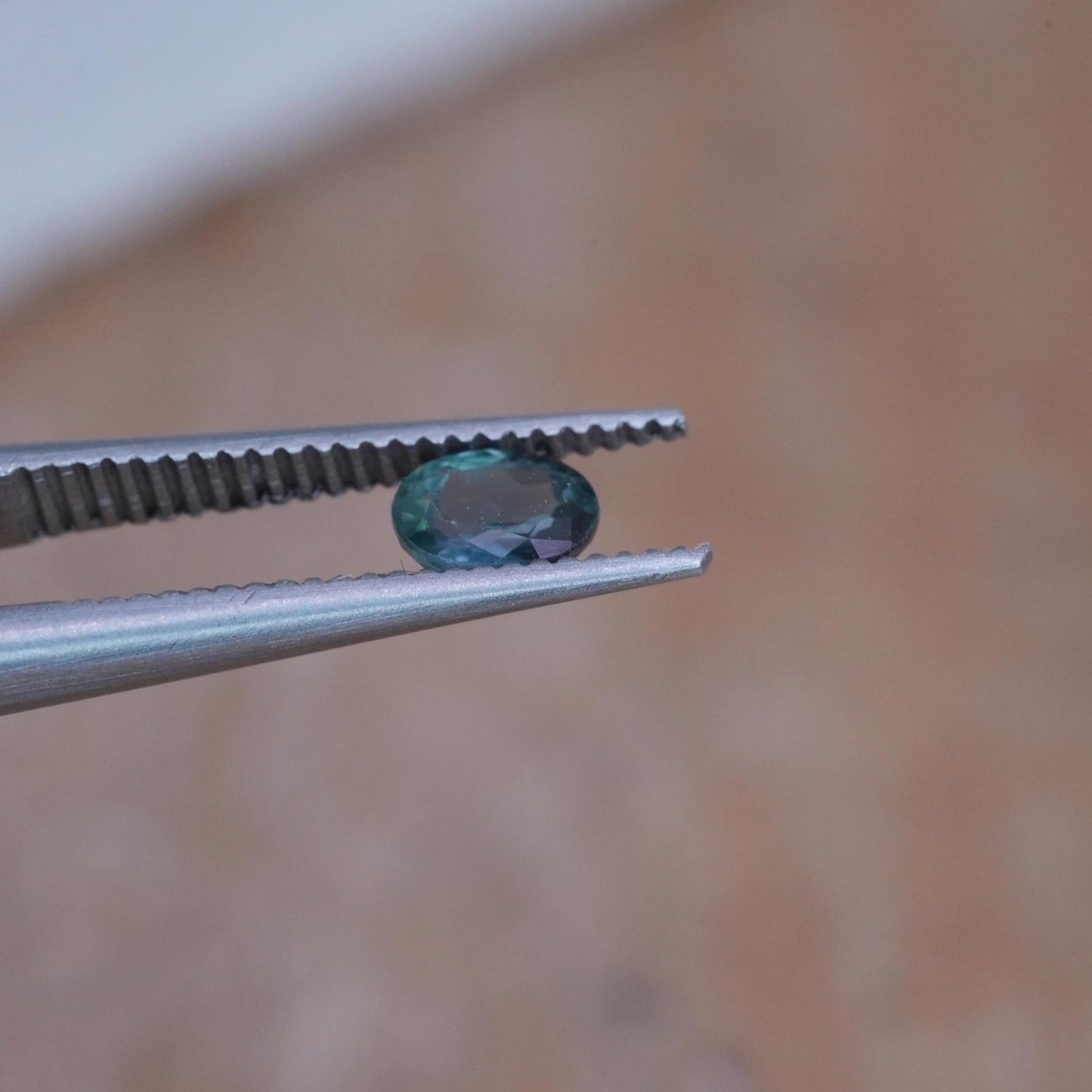 0.30 carat Natural Alexandrite 4.45x3.4mm Oval Cut, Green to Purple Color Change