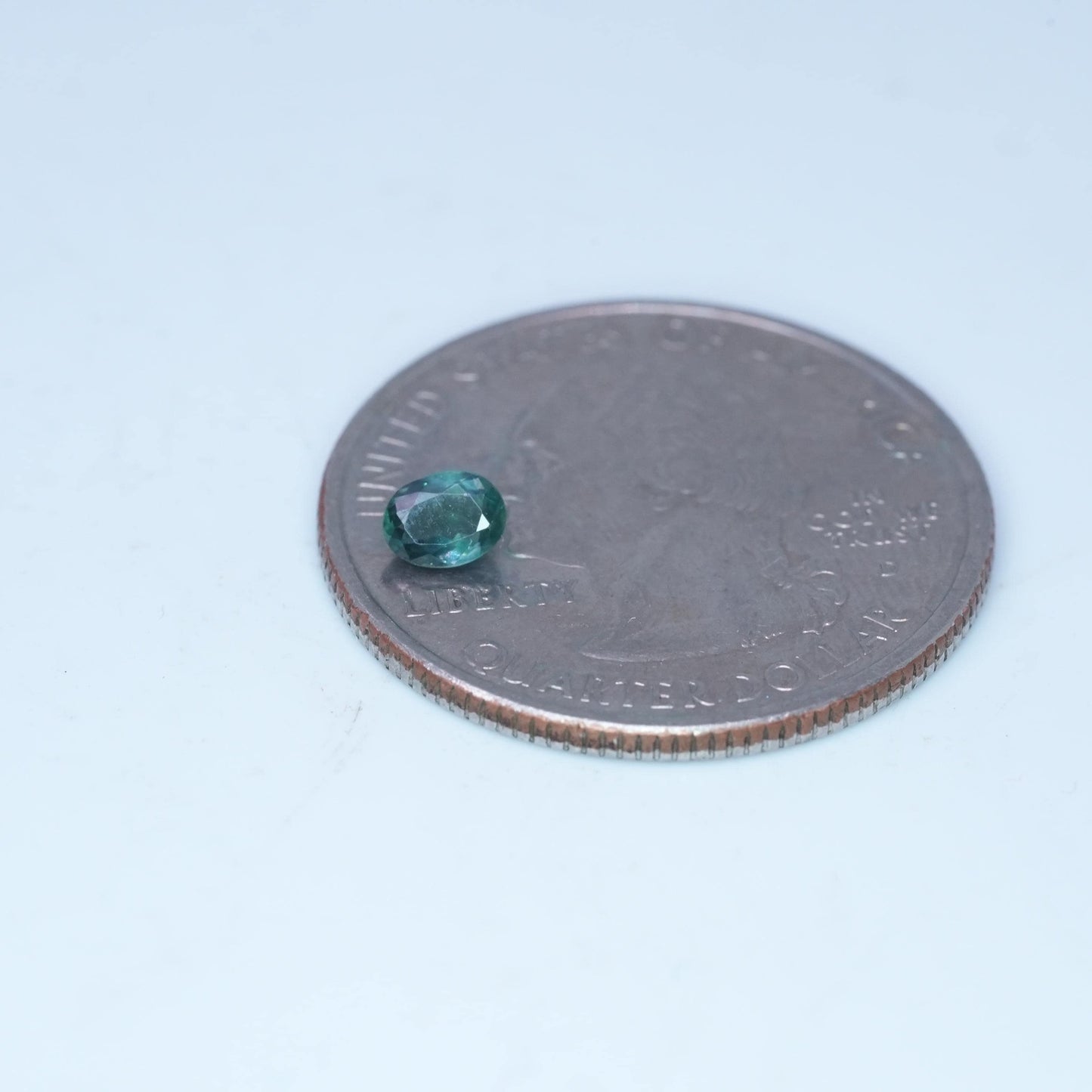 0.30 carat Natural Alexandrite 4.45x3.4mm Oval Cut, Green to Purple Color Change