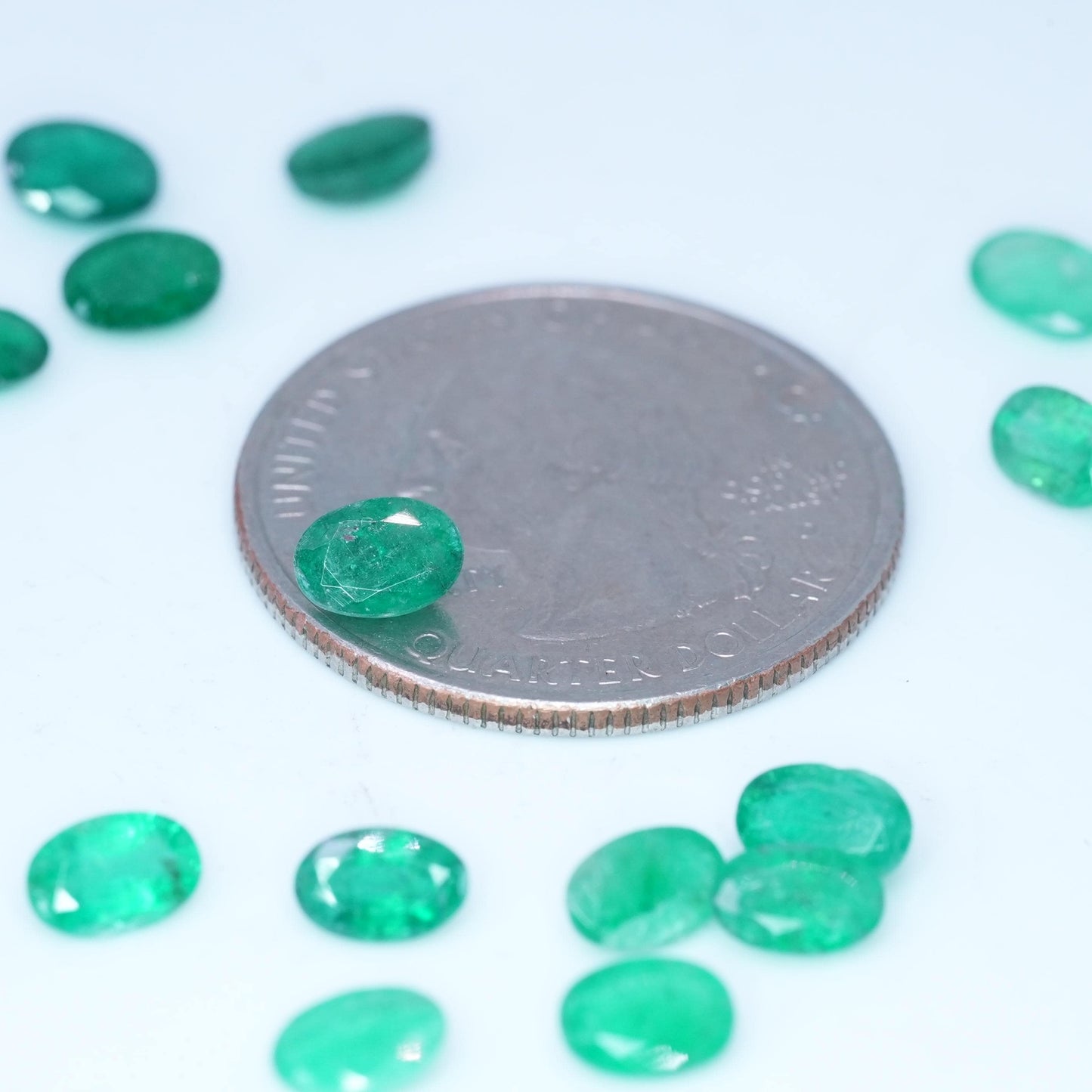 ONE- 6x4mm Natural Emerald, Oval Cut