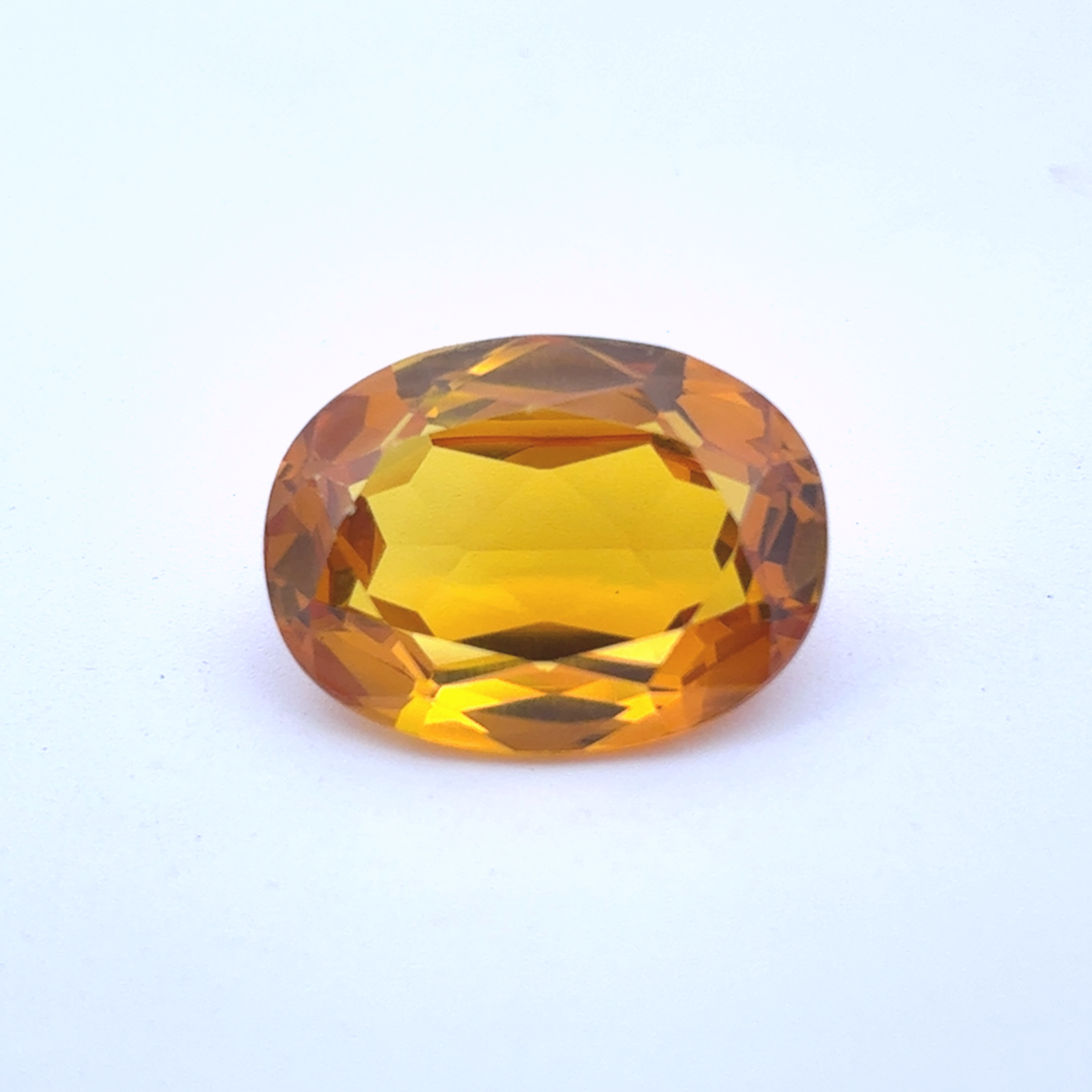 16x12mm Lab Created Golden Yellow Sapphire, 10.70 carat